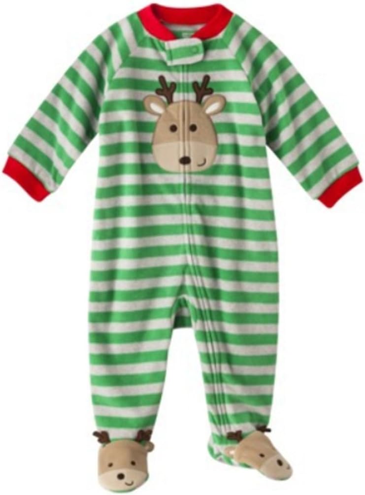 Carters Just One You Made Baby Boys Infant Microfleece Reindeer Sleep and Play