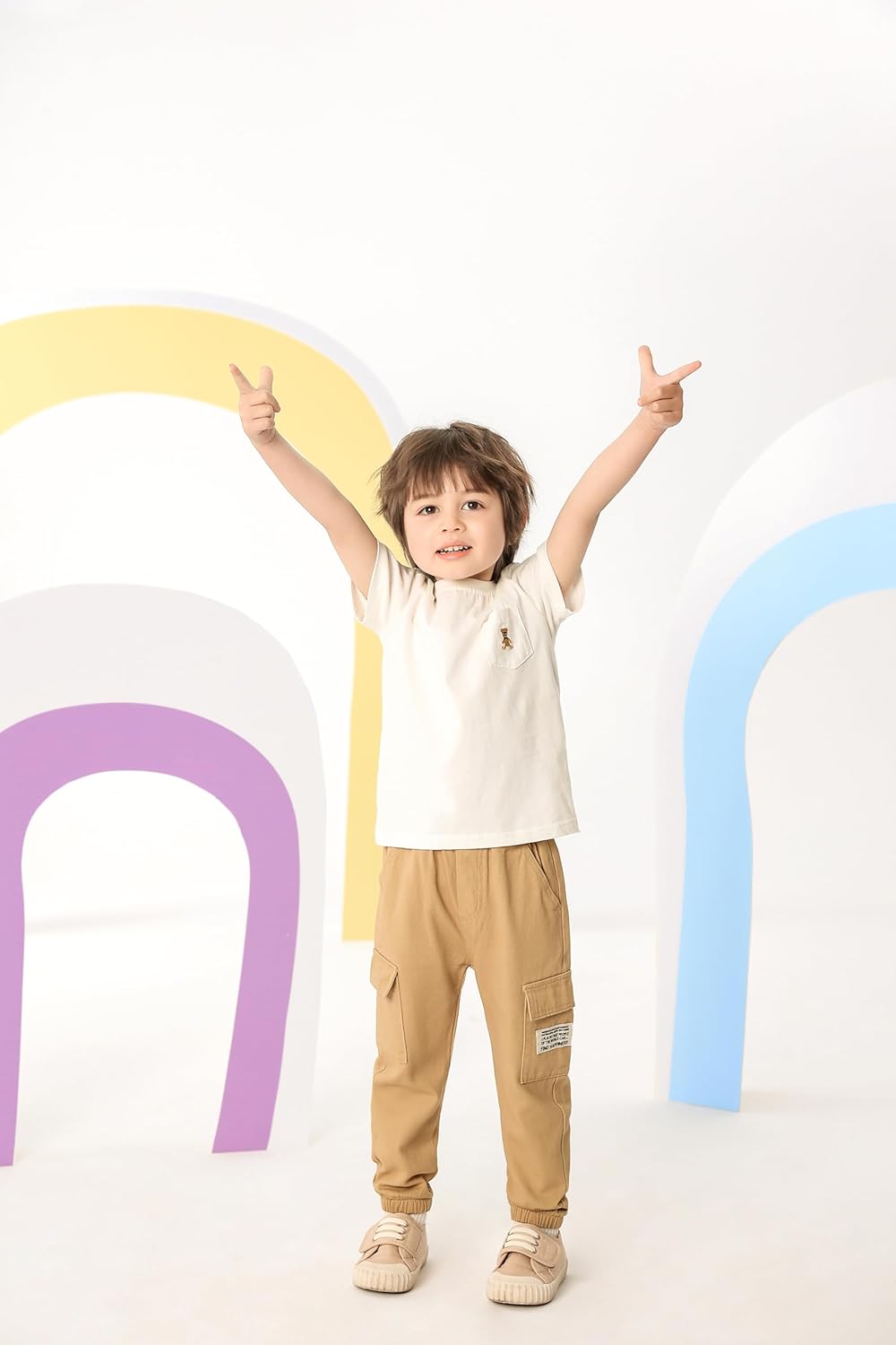 Feidoog Toddler Boys 26T Elastic_parse Sweatpants Solid Cotton