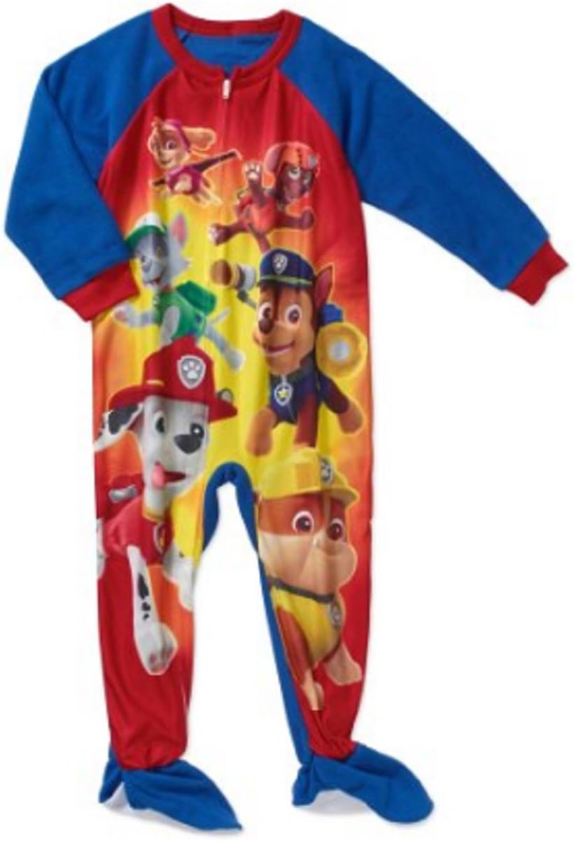 Paw Patrol Team Baby Boys Toddler Footed Blanket Sleeper Pajama 5T