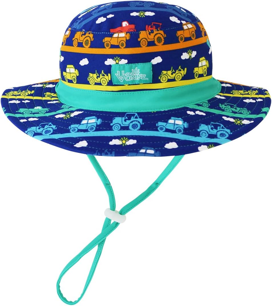 UV SKINZ UPF 50 Swim Hat for Baby Boys - Protection Fun