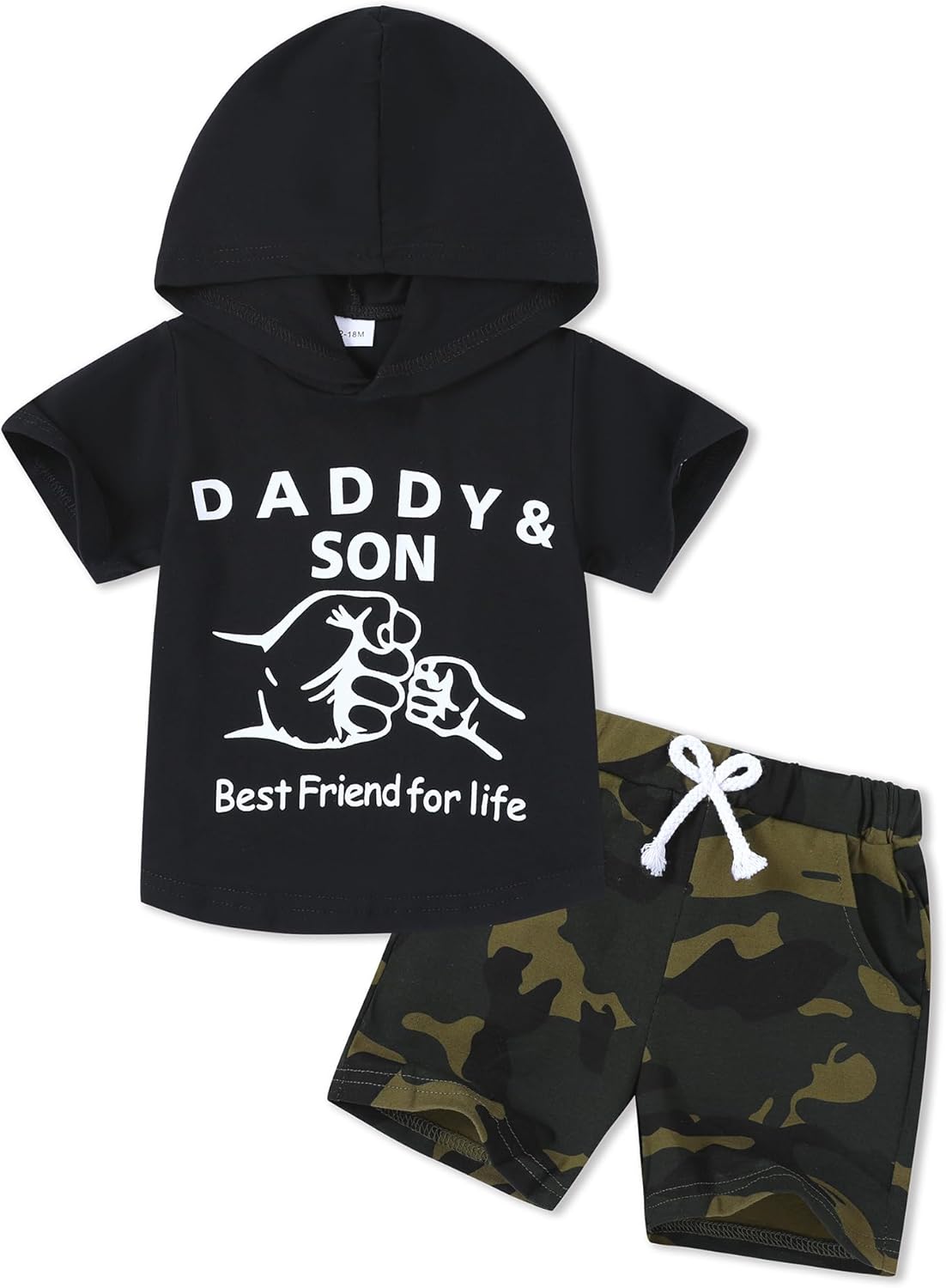 SanMio Toddler Boys Summer Casual Hole-Free Short Sets