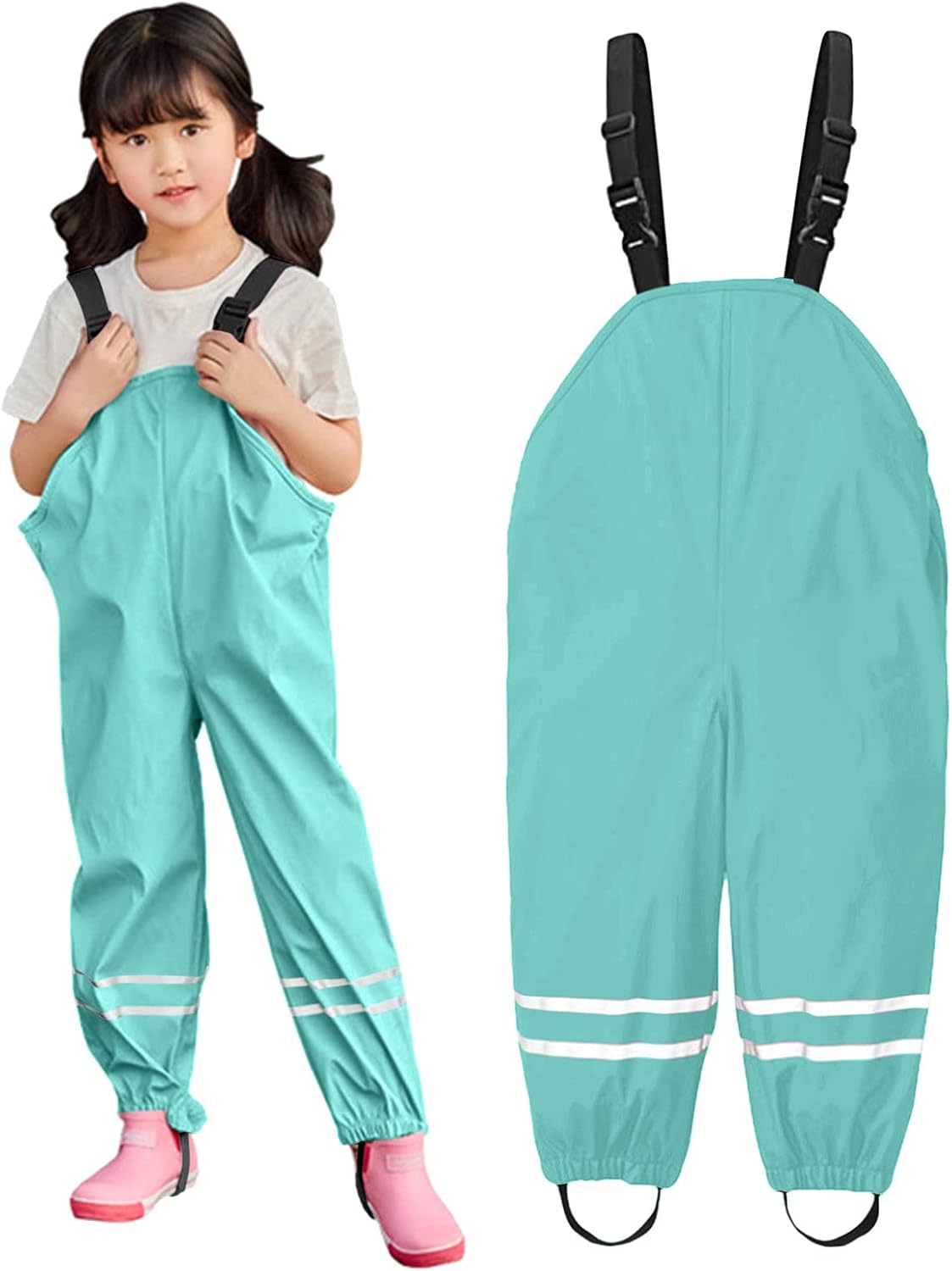 Waterproof Kids Rain Pants for Boys and Girls