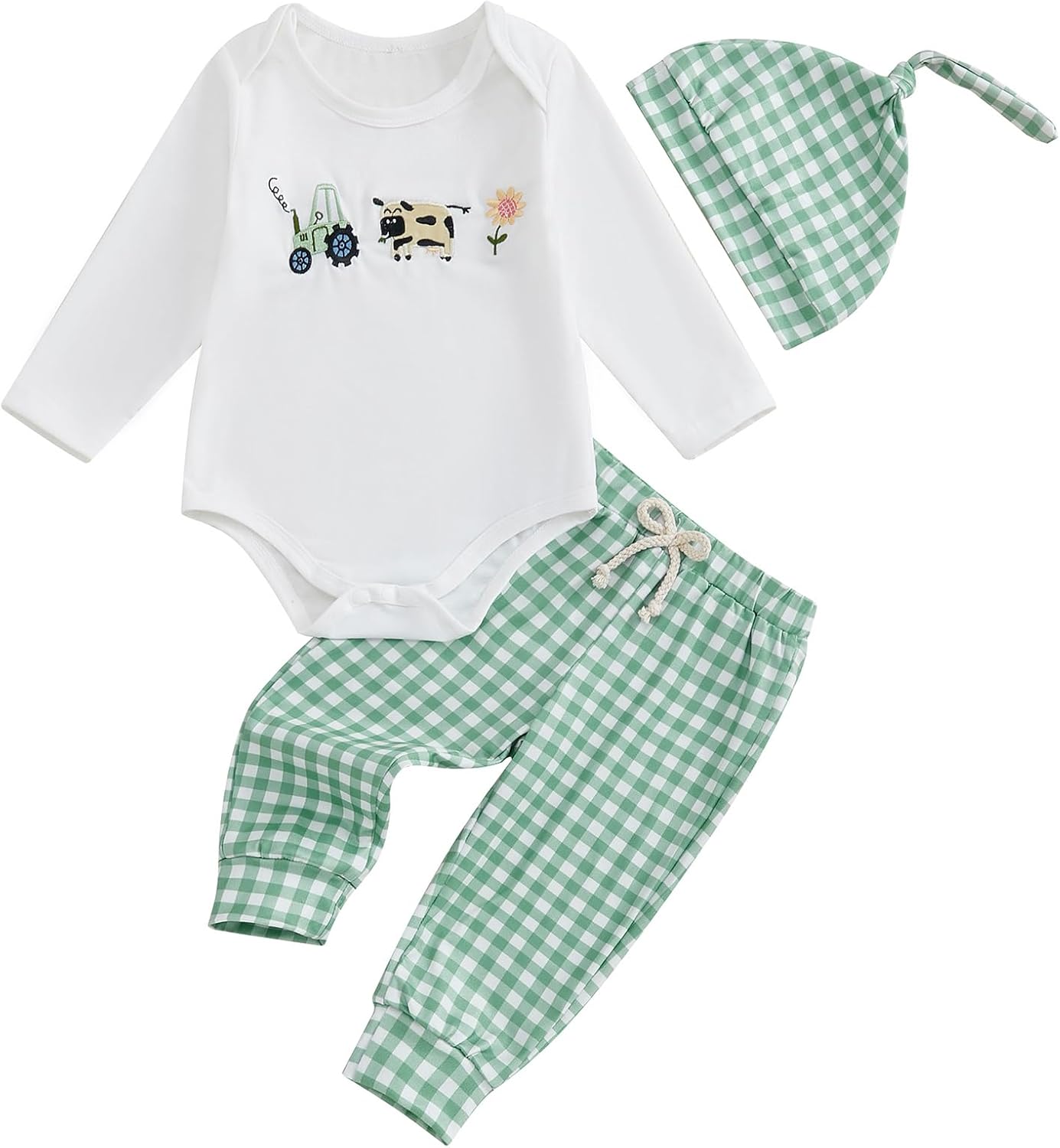 Adorable Newborn Boys Pants Set Romper - Soft and Fashionable