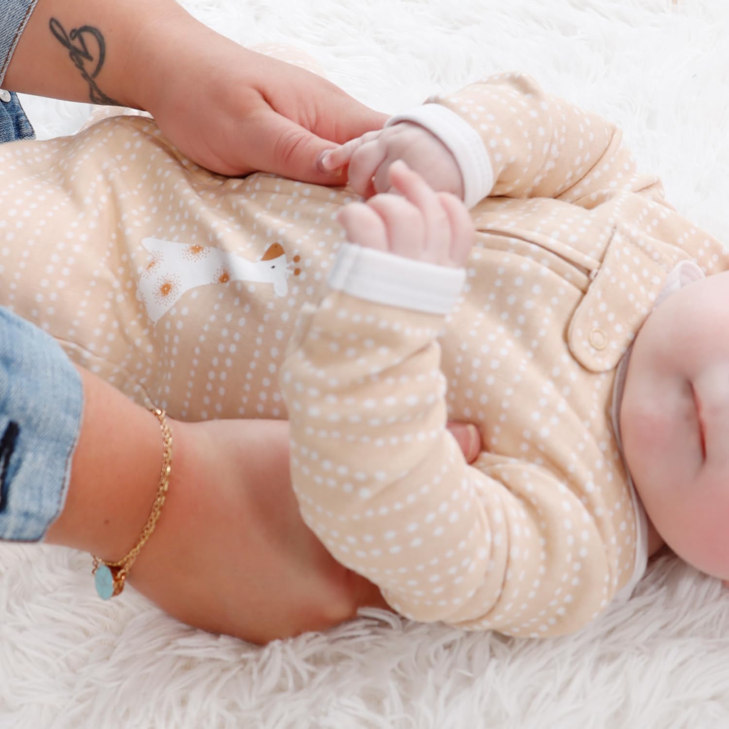 The Peanutshell Baby Sleepers Set - 3-Piece Safari