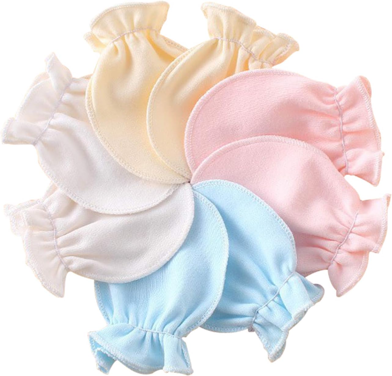 American Trends Newborn Baby Mittens No Scratch Cotton Gloves