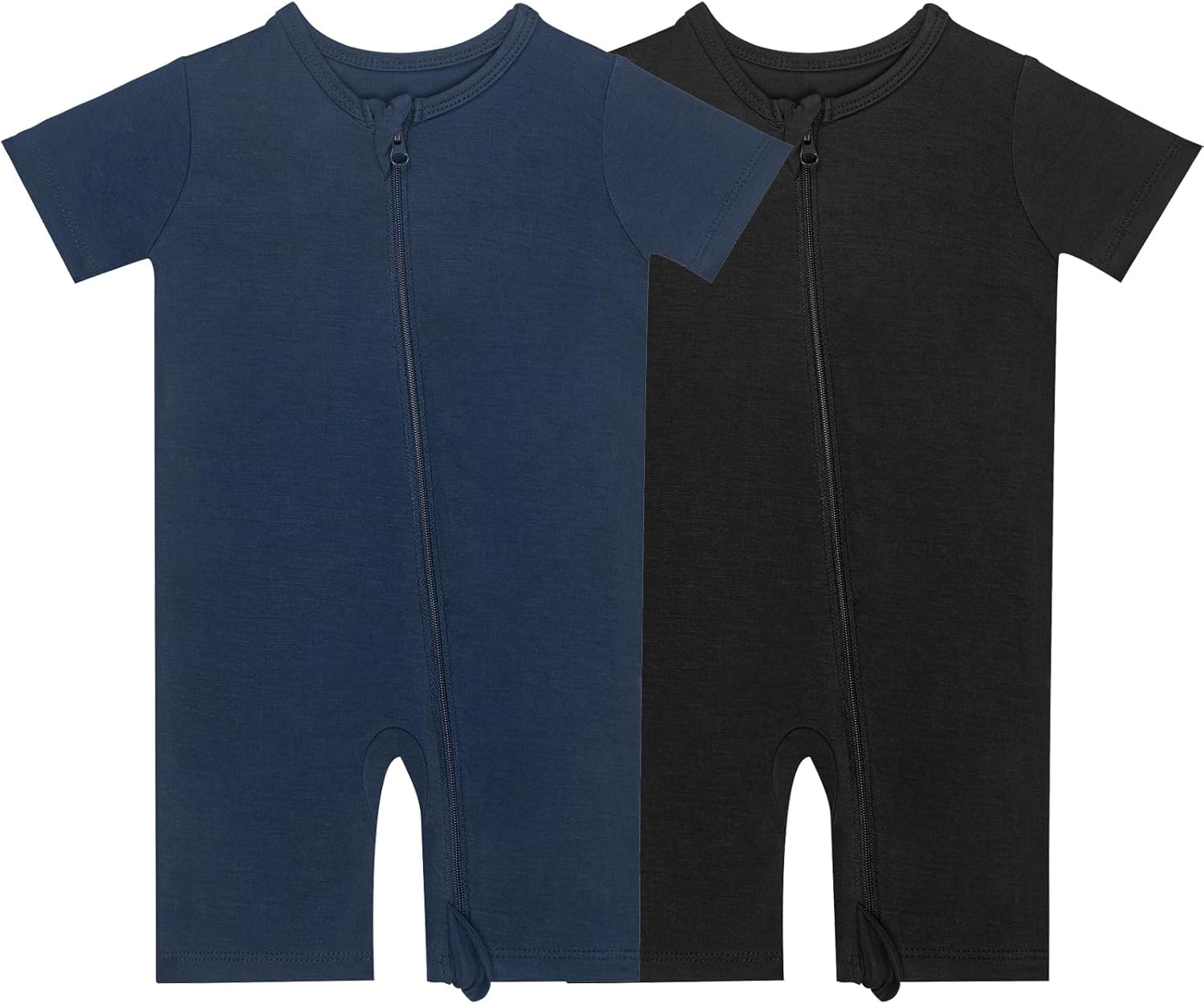 GUISBY Bamboo Pajamas Romper - 2-in-1 Zipper Design for Baby