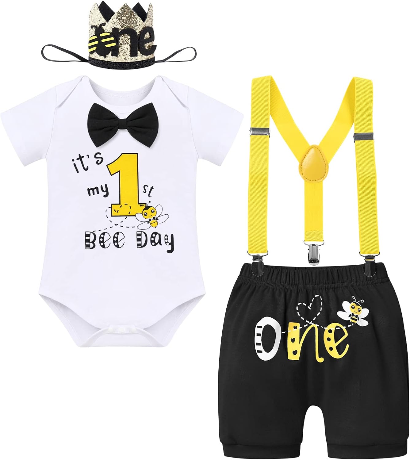 Bee Day Toddler Romper Set