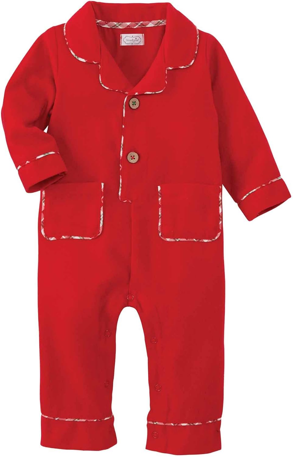 Mud Pie baby boys flame retardant flannel pajamas