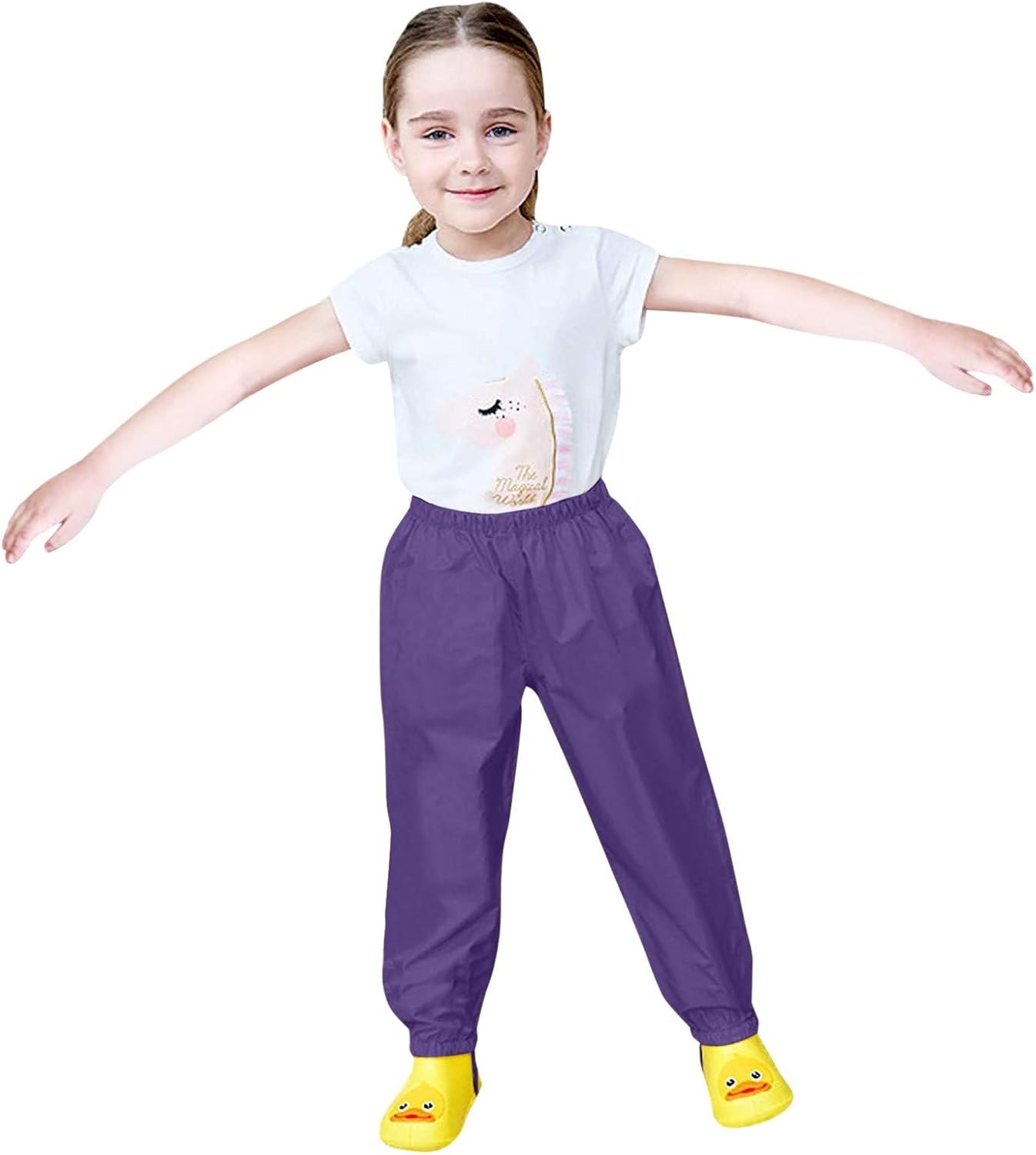 Protective rain jacket and pants for kids boys and girls waterproof