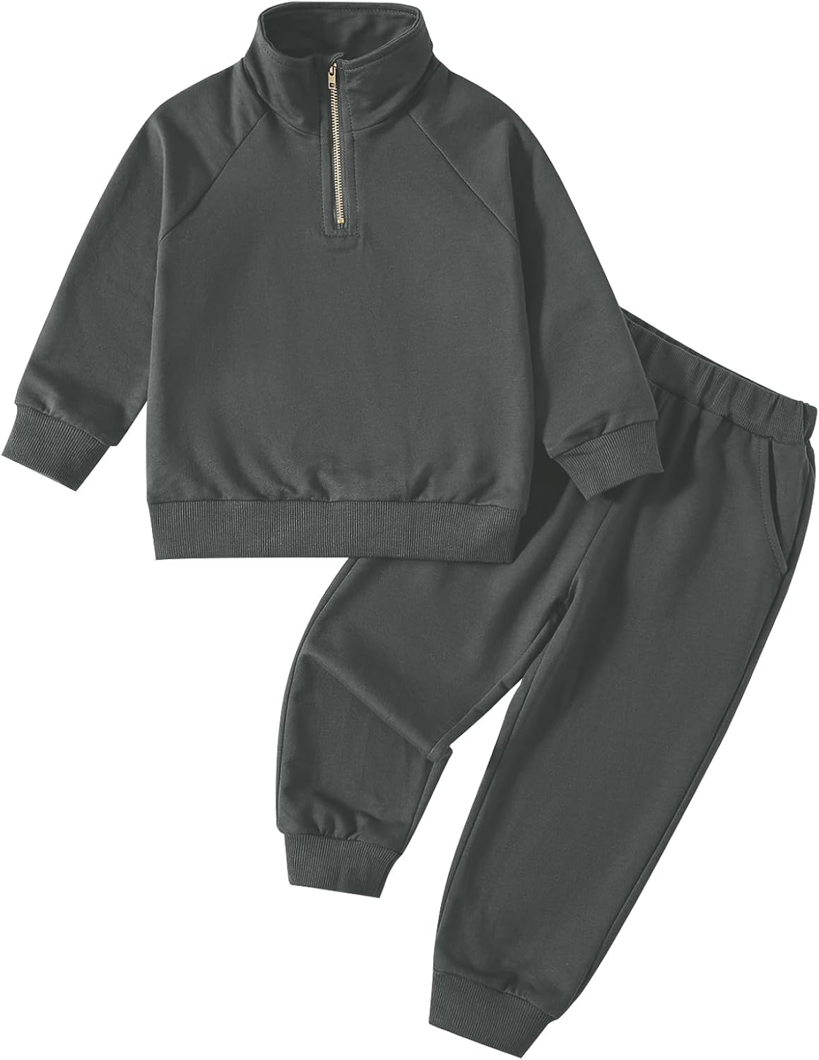 Kionio Boys Fall Winter Outfit - Stylish Sweatsuit Joggers Combo
