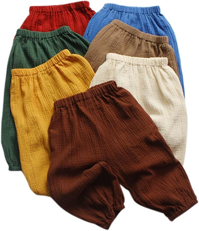 High Quality Cotton-Linen Harem Pants for Toddler and Kids