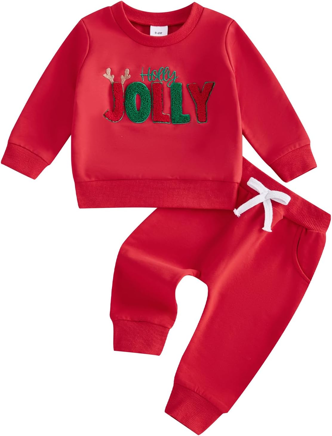 Toddler Girl Boy Christmas Outfits Set