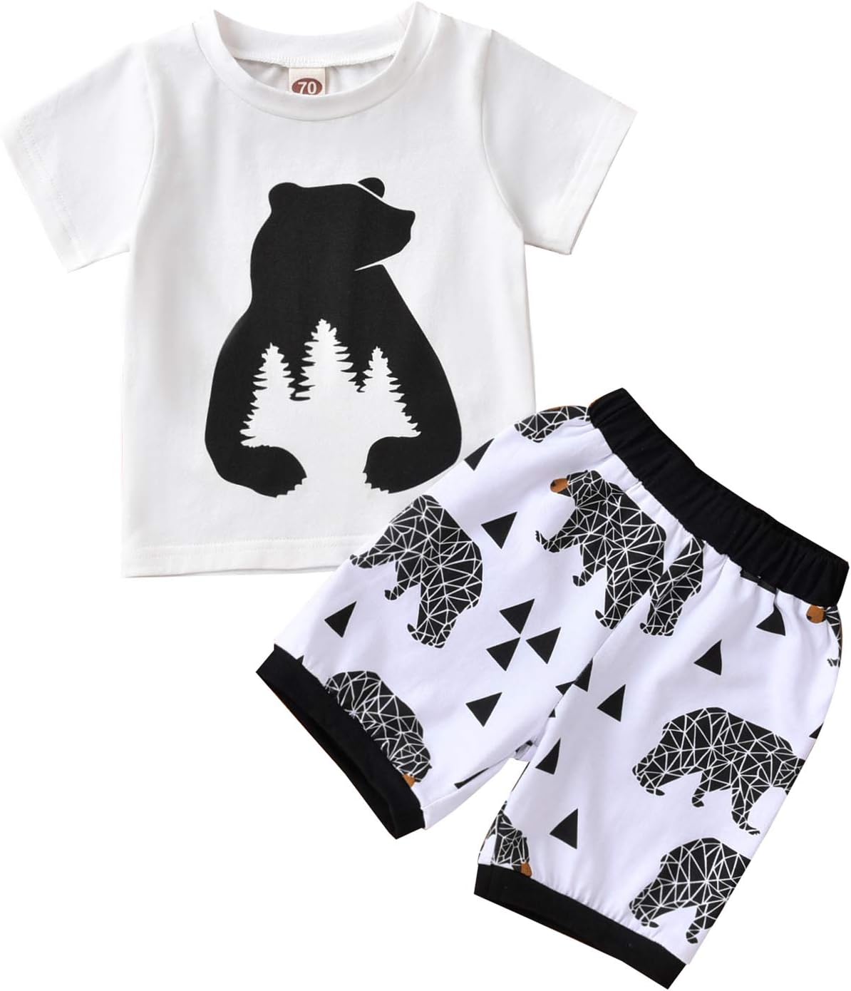 Unutiylo Toddler Boys Summer Clothes 2-Piece Set