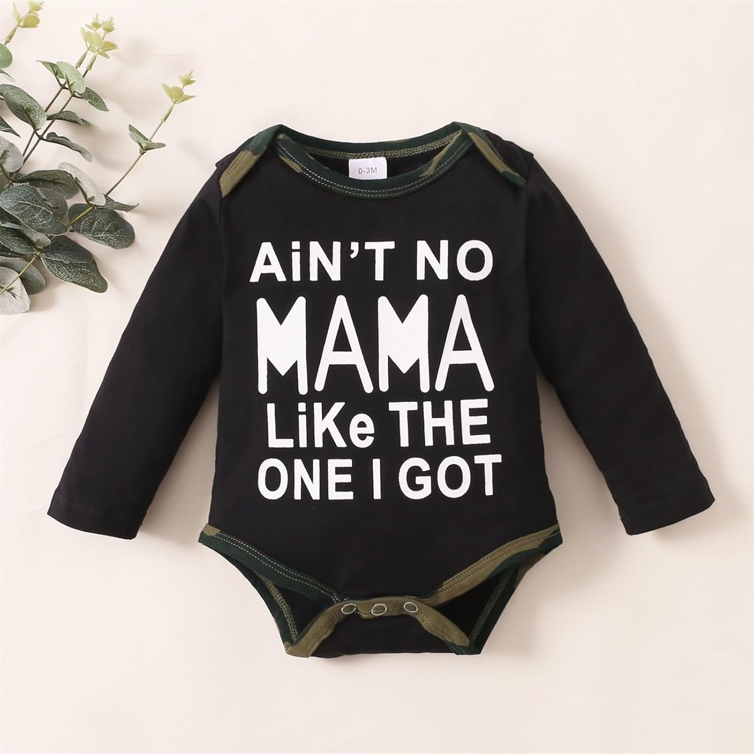 3-Month-Old Boys Comfortable Camouflage T-Shirt Shorts Set