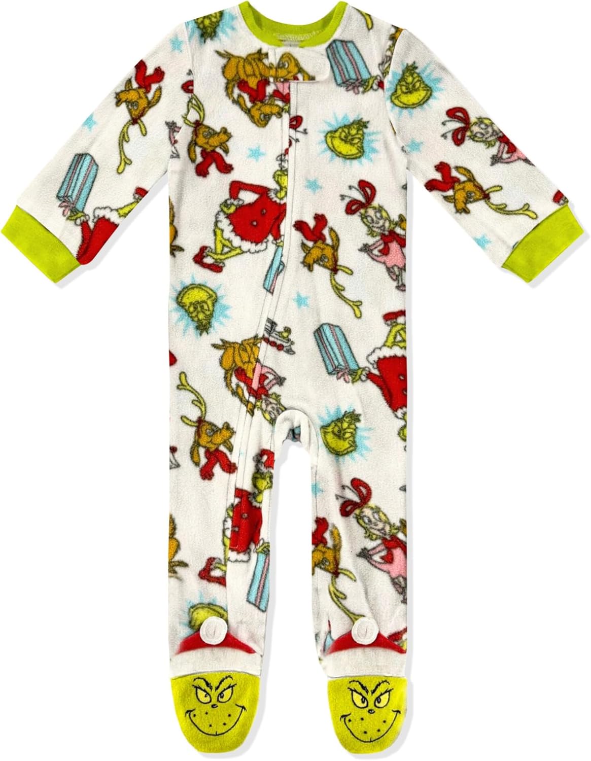 Dr Seuss Grinch Onesie Cozy Baby Pajamas