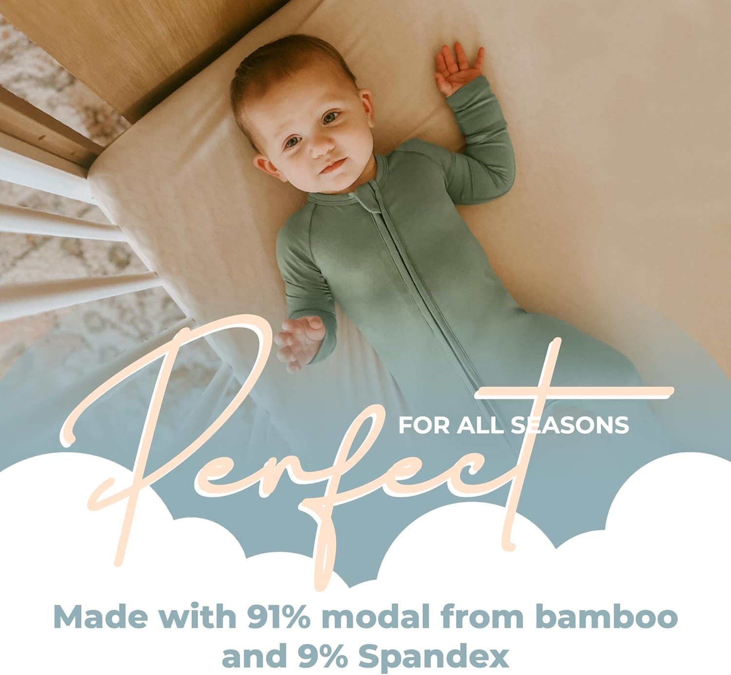 Nyte Nyte Baby - Long Sleepers for Babies with Adjustable Mittens Feet Cuffs