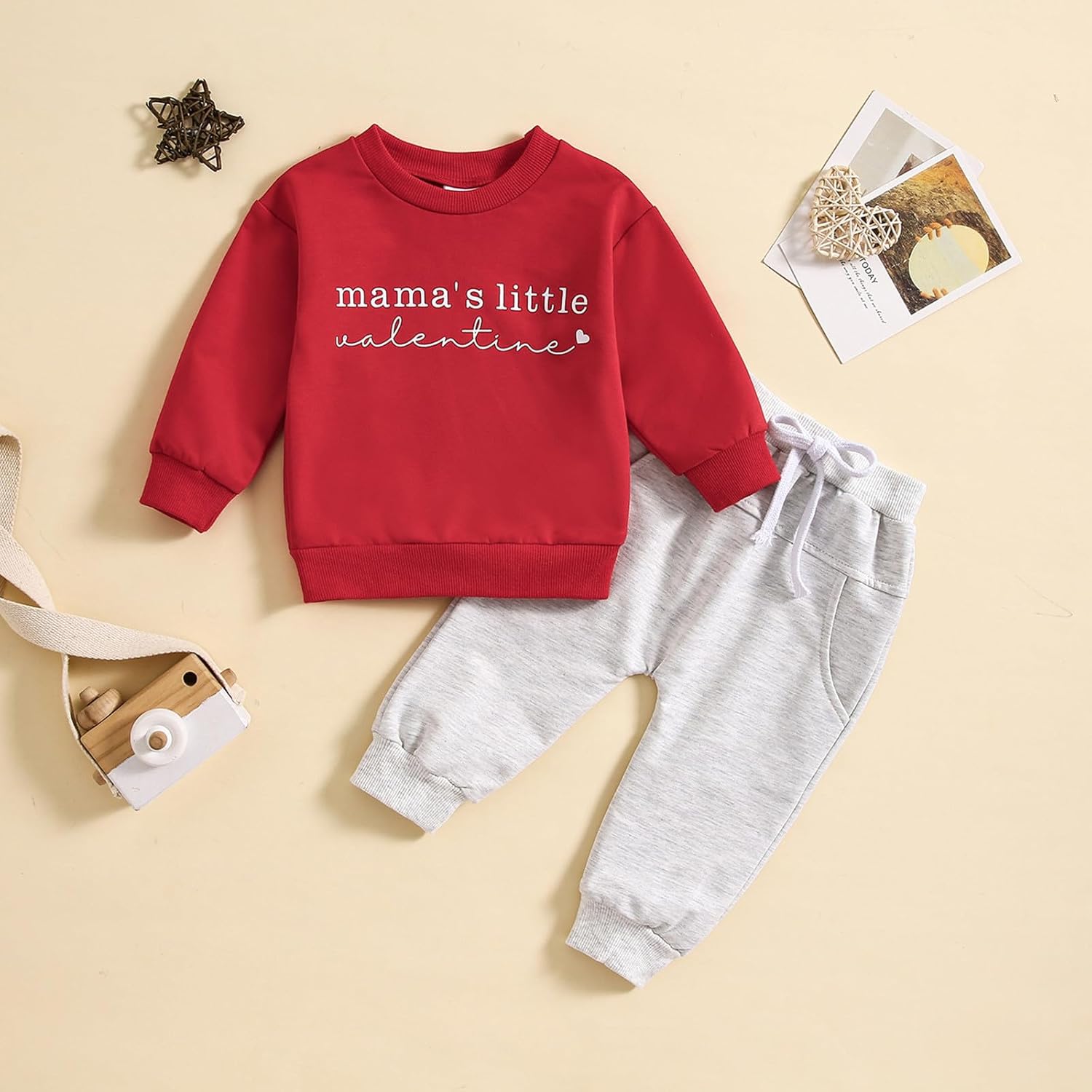 Valentines Day Trendy Outfit Set for Babies Gift for Child