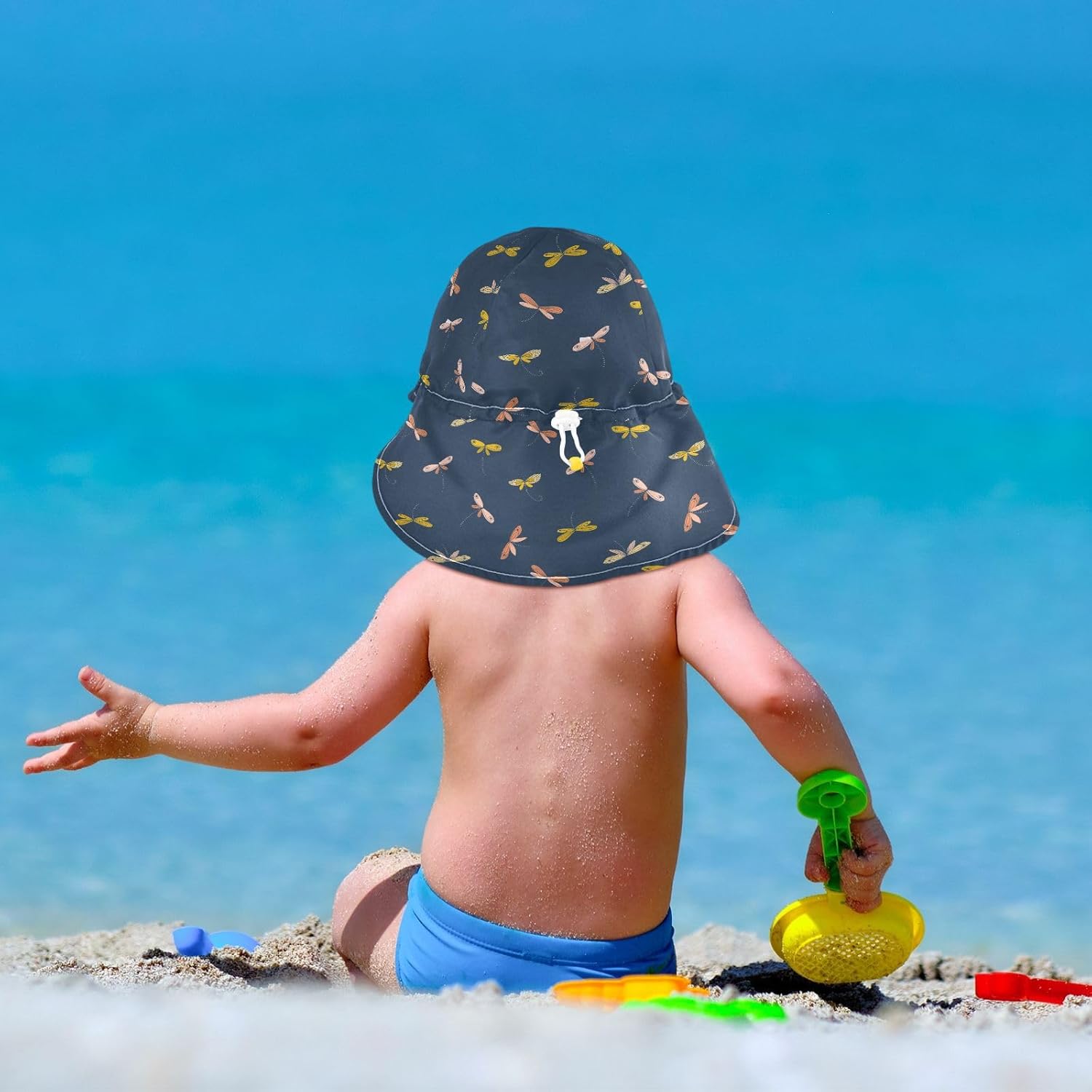 KLL Unisex Baby UV Protection Hat Large Brim