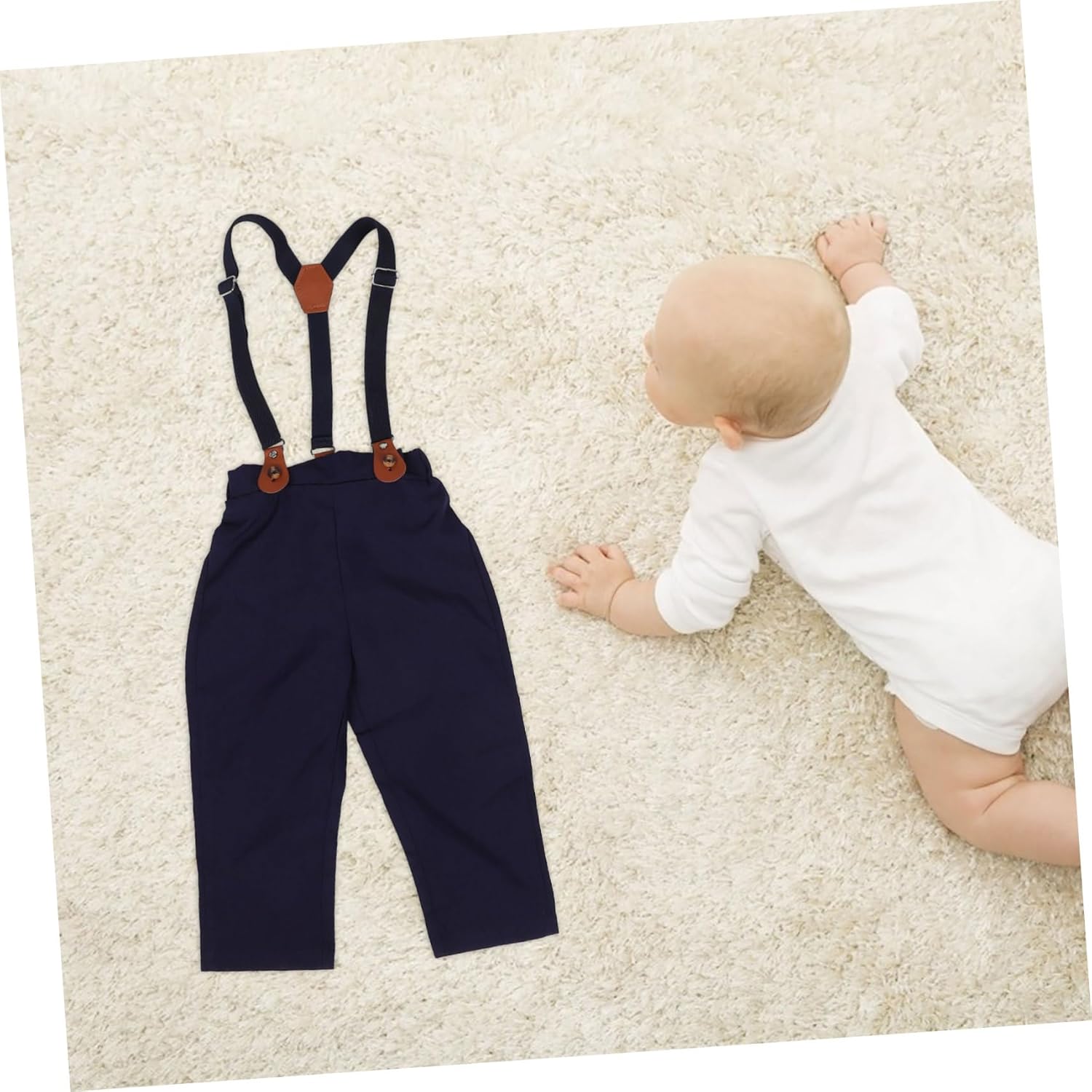 Ipetboom Boys British gentleman outfit set Comfortable shirt pants for boys
