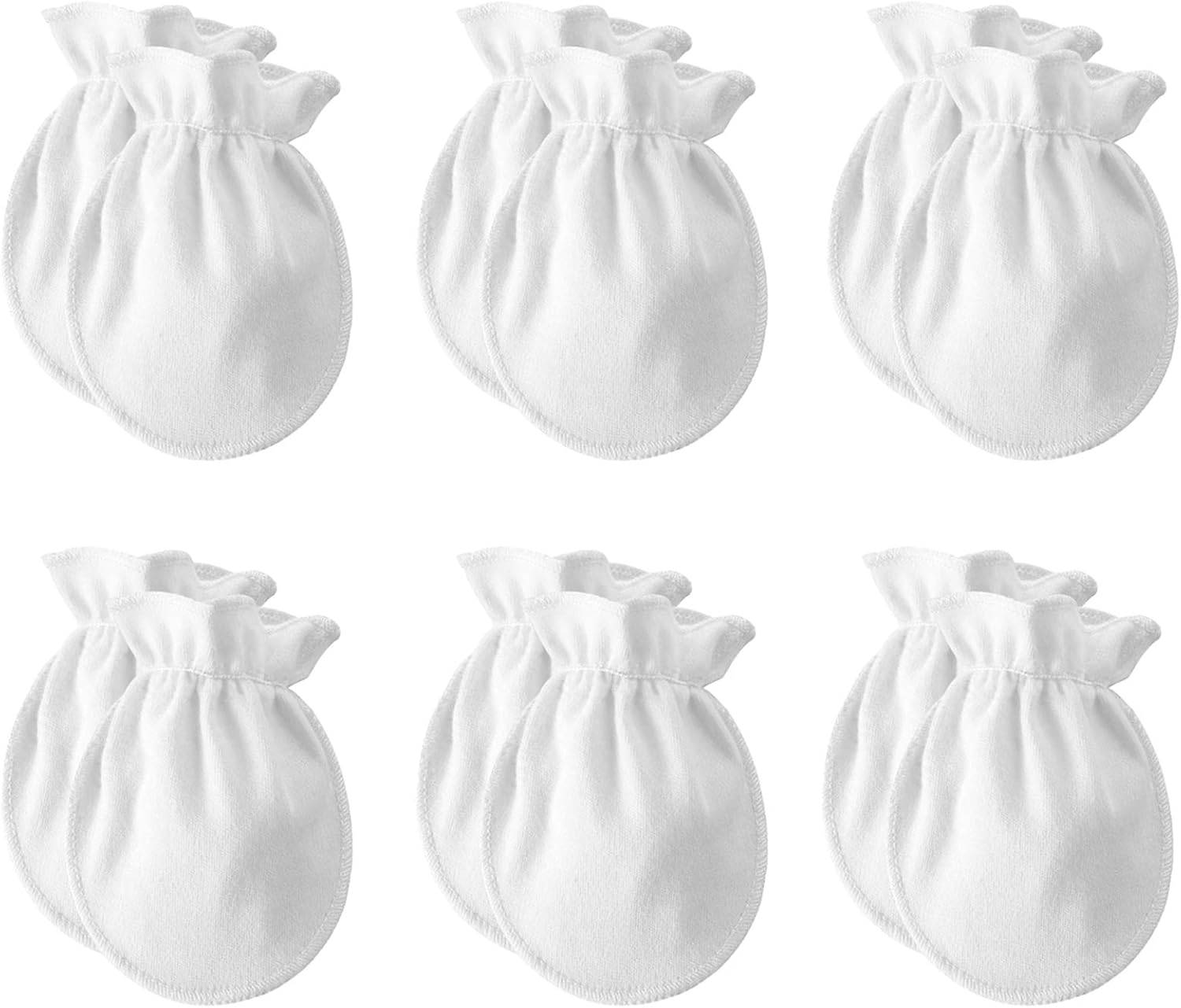 American Trends Newborn Baby Mittens No Scratch Cotton Gloves