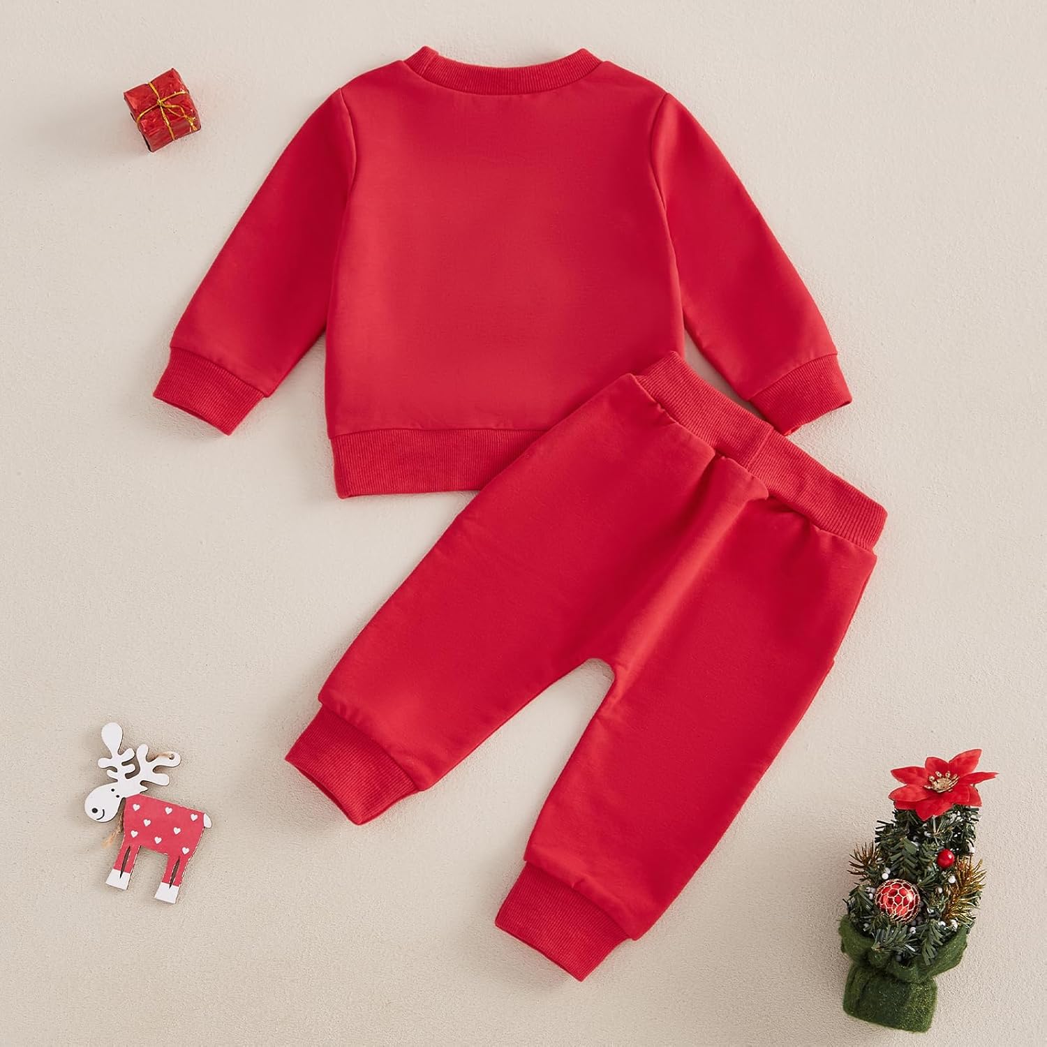 Toddler Girl Boy Christmas Outfits Set
