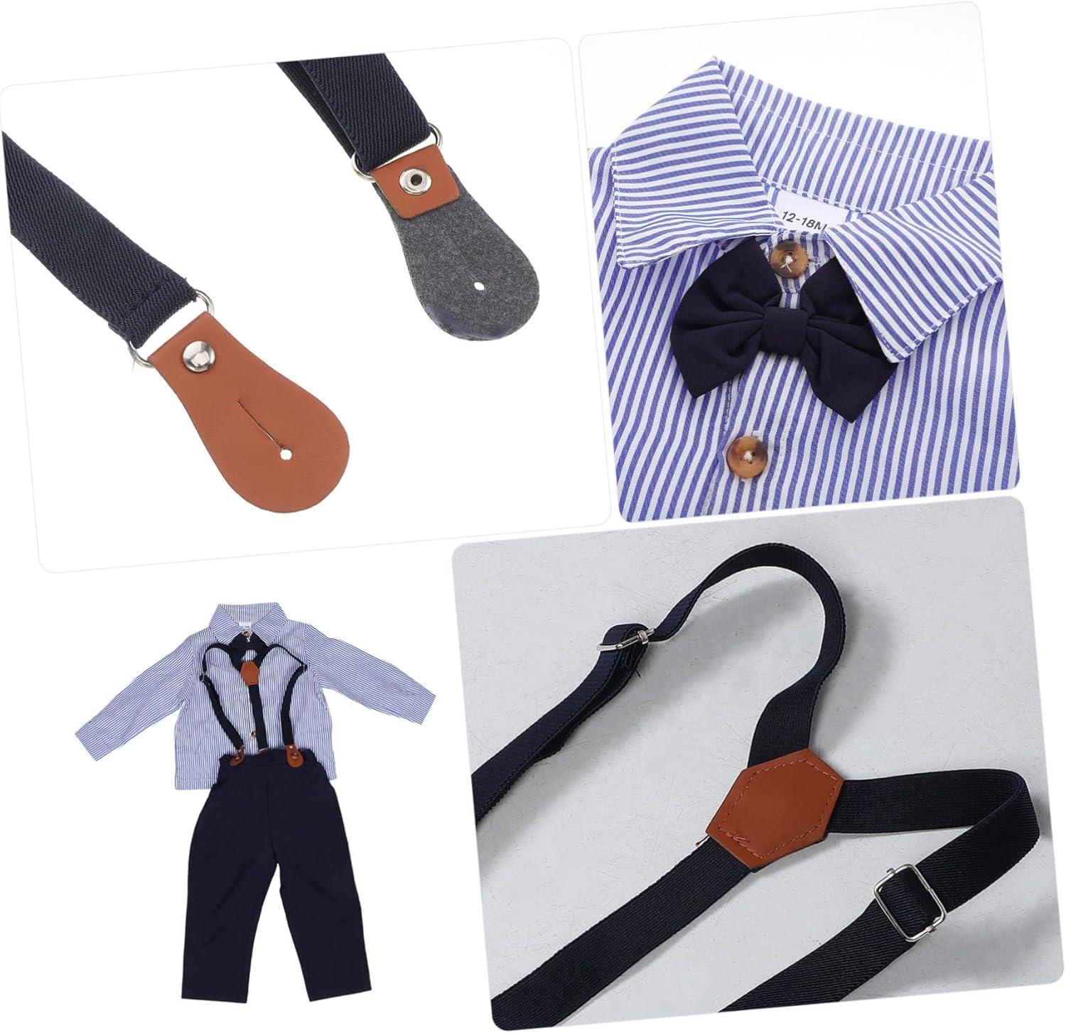 Ipetboom Boys British gentleman outfit set Comfortable shirt pants for boys