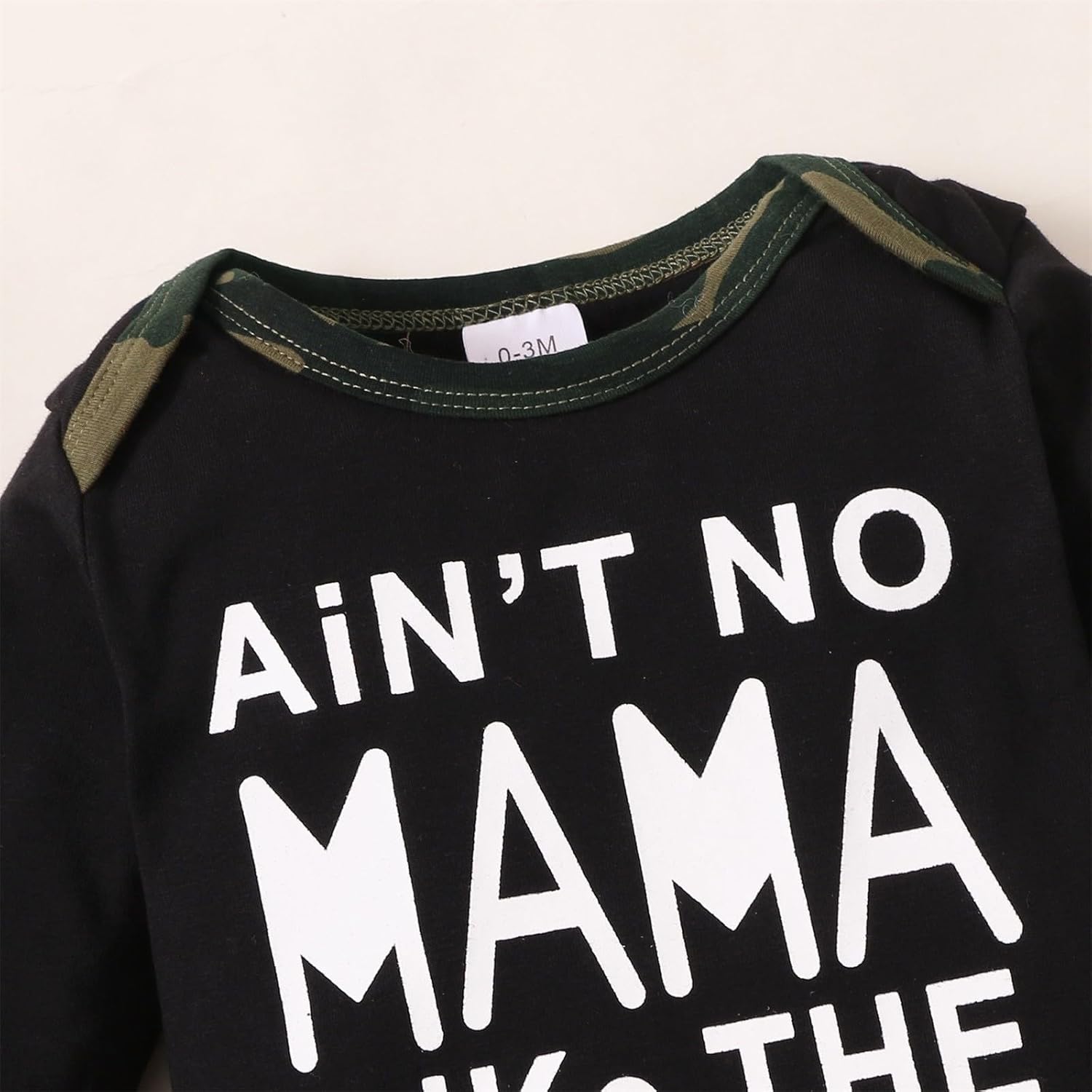3-Month-Old Boys Comfortable Camouflage T-Shirt Shorts Set