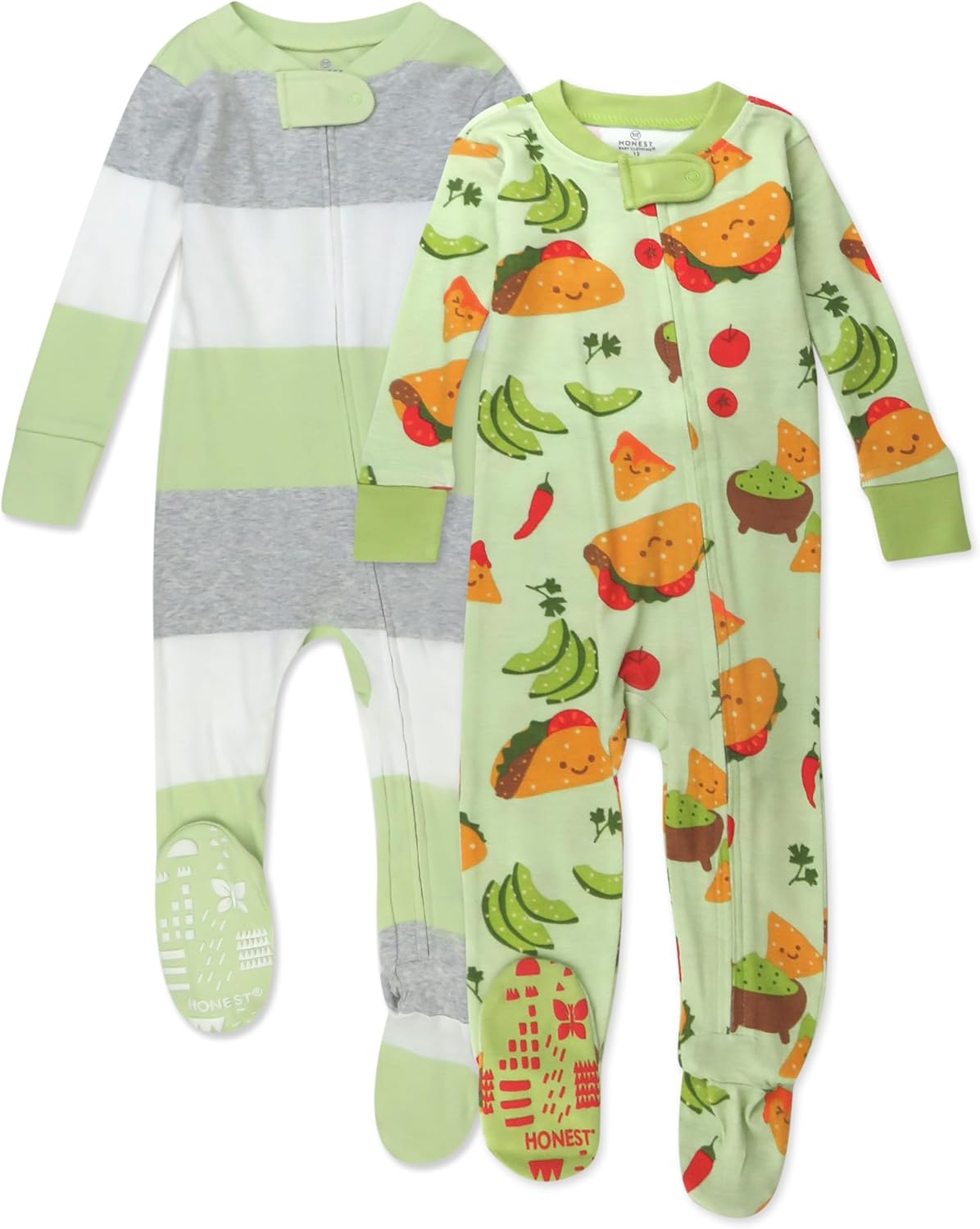 HonestBaby Unisex Baby 100 Organic Cotton Pajamas