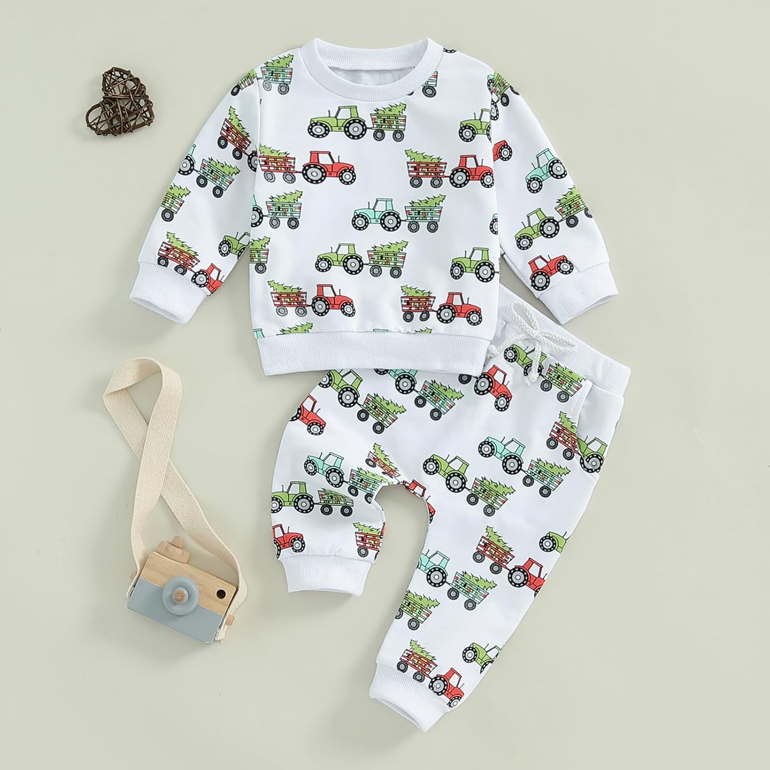 Christmas Trick or Treat 2-Piece Toddler Outfits Fun Tree Truck Themes