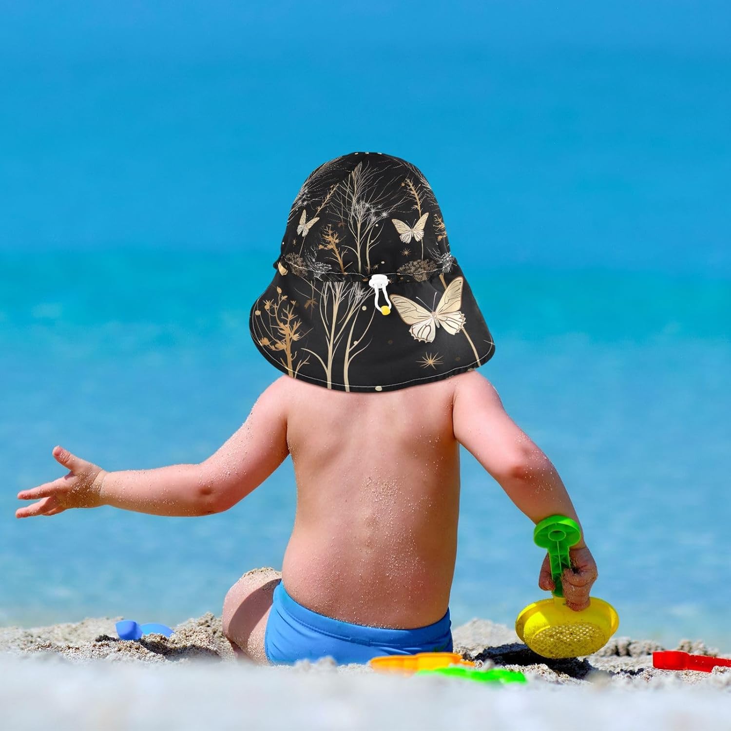 JoySay Butterfly Dandelion Toddler Sun Hat UPF 50