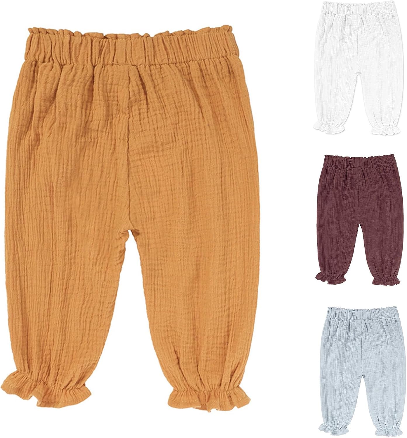 Casual Harem Pants for Toddler with Ruffle Trim