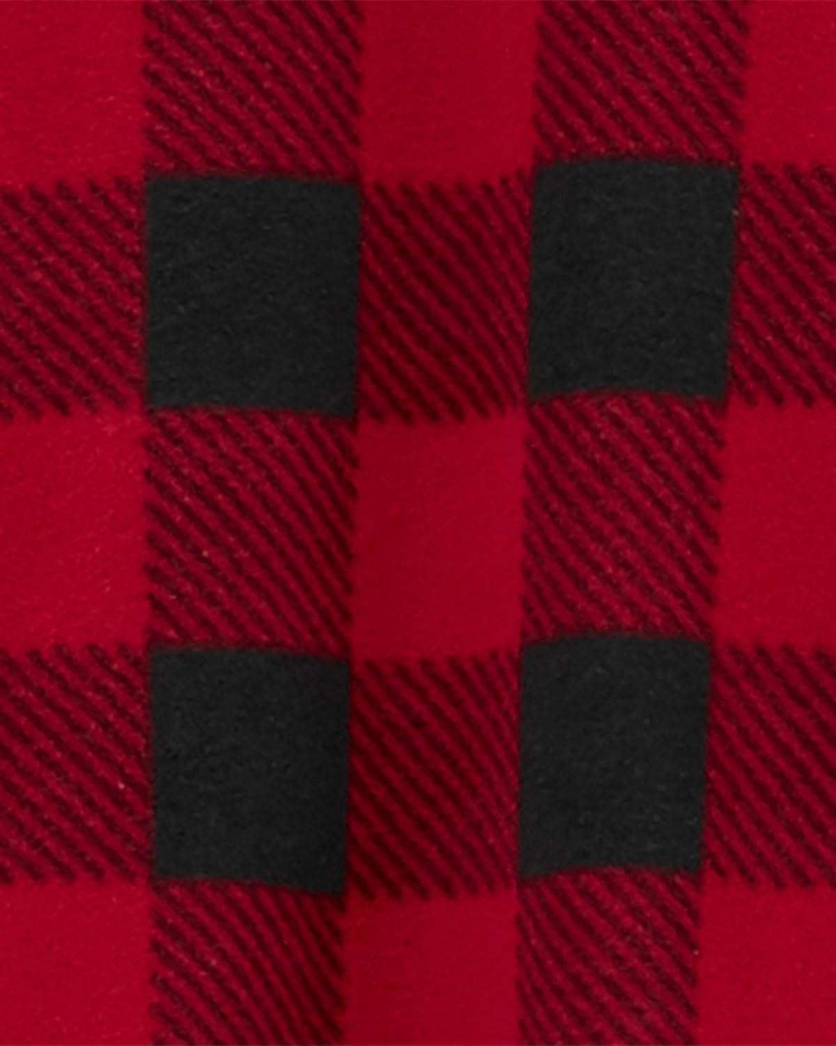 Carters Big-Boys Red Plaid Micro Fleece Footed Blanket