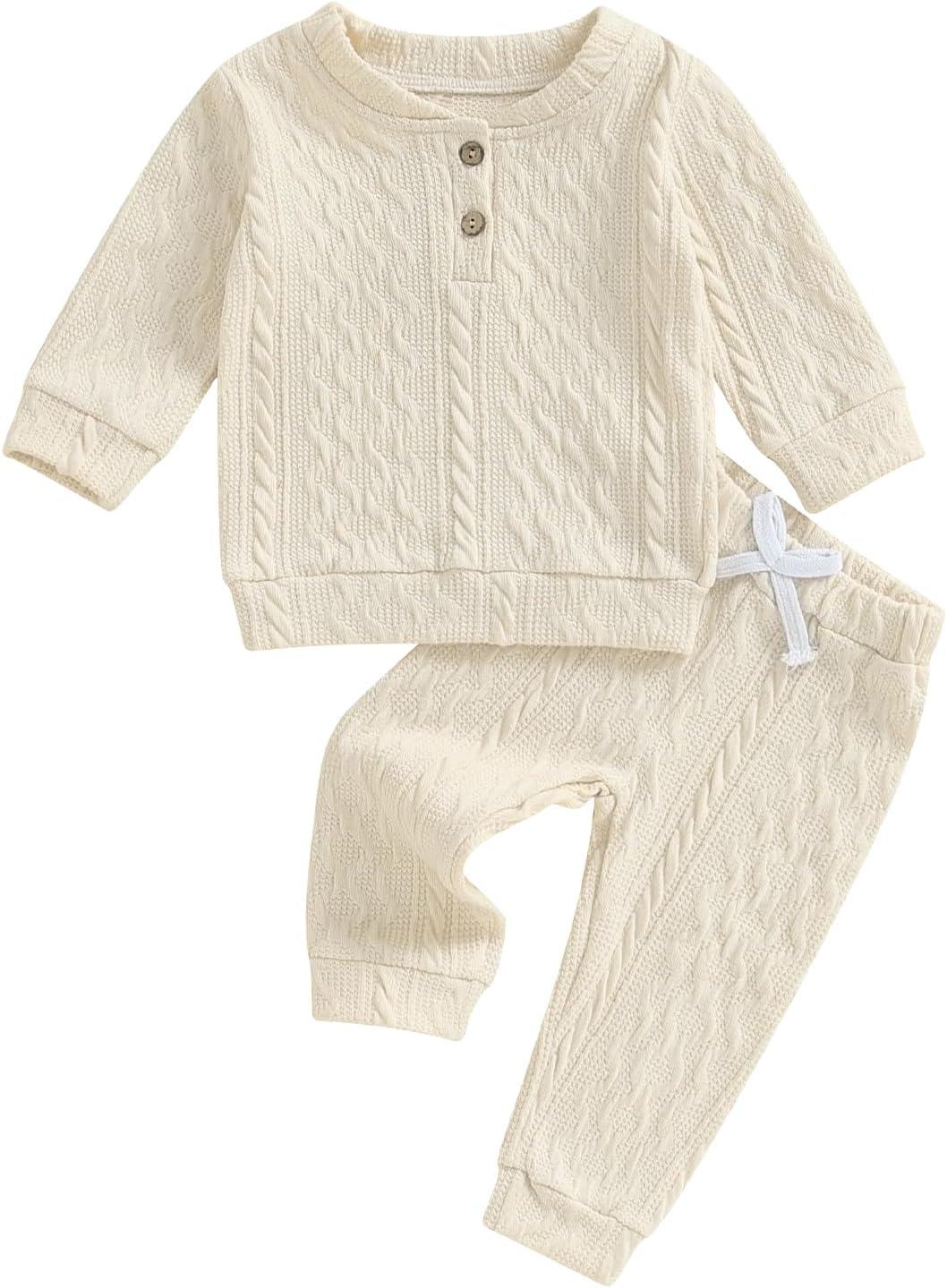 Suolongsama Toddler Boys Fall Outfit 2-Piece Set