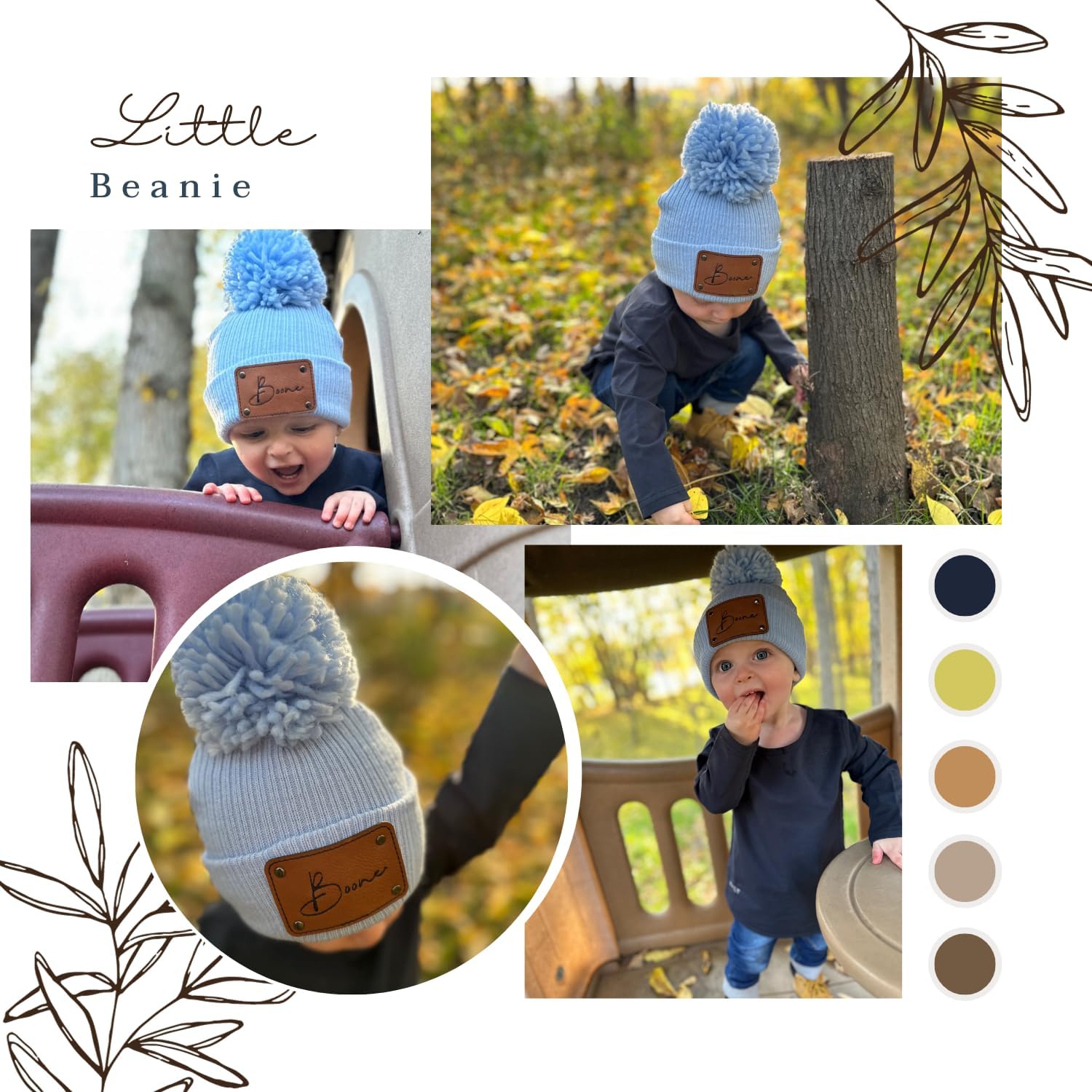 Cozy Custom Personalized Baby Beanie