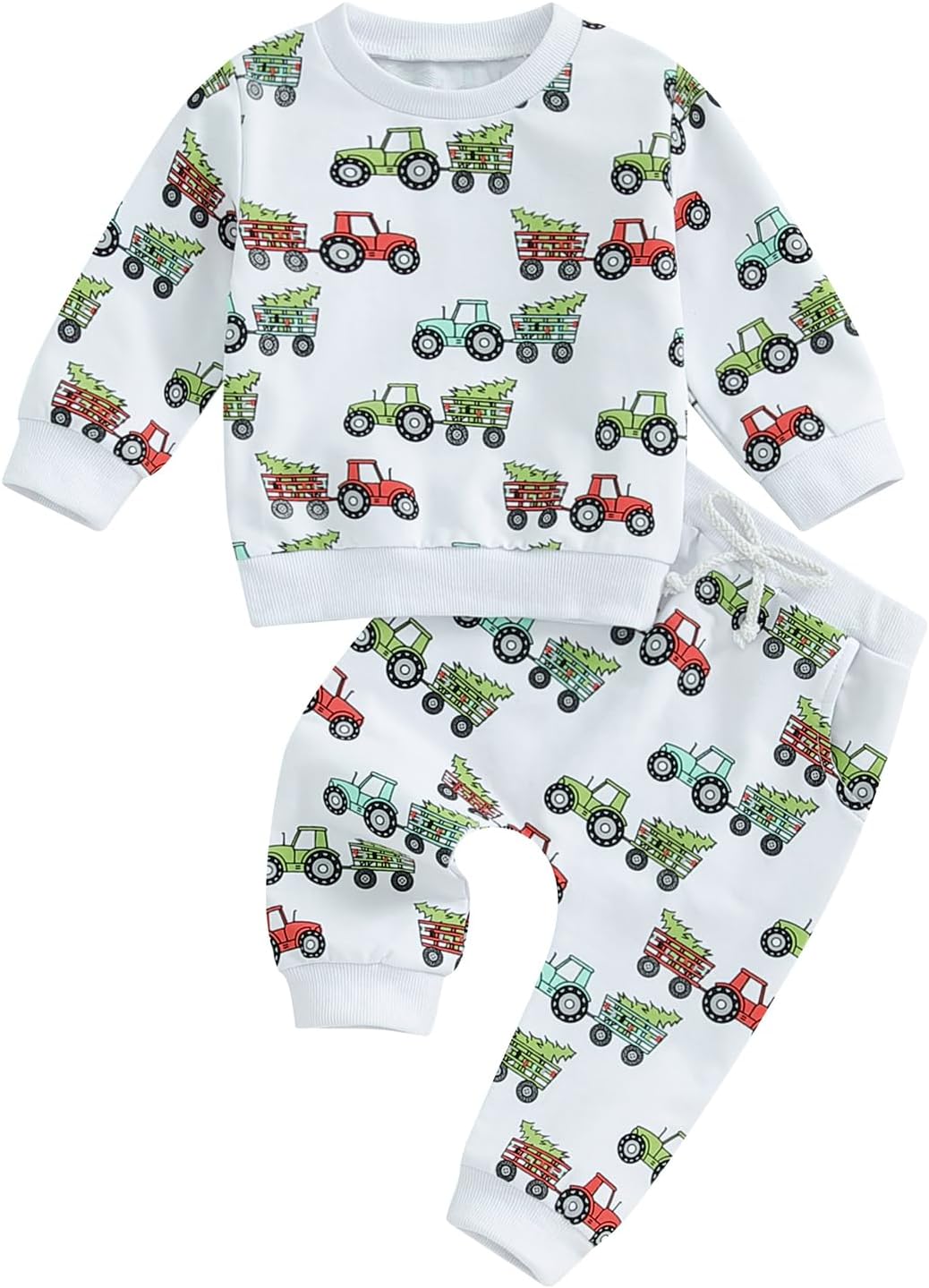 Christmas Trick or Treat 2-Piece Toddler Outfits Fun Tree Truck Themes