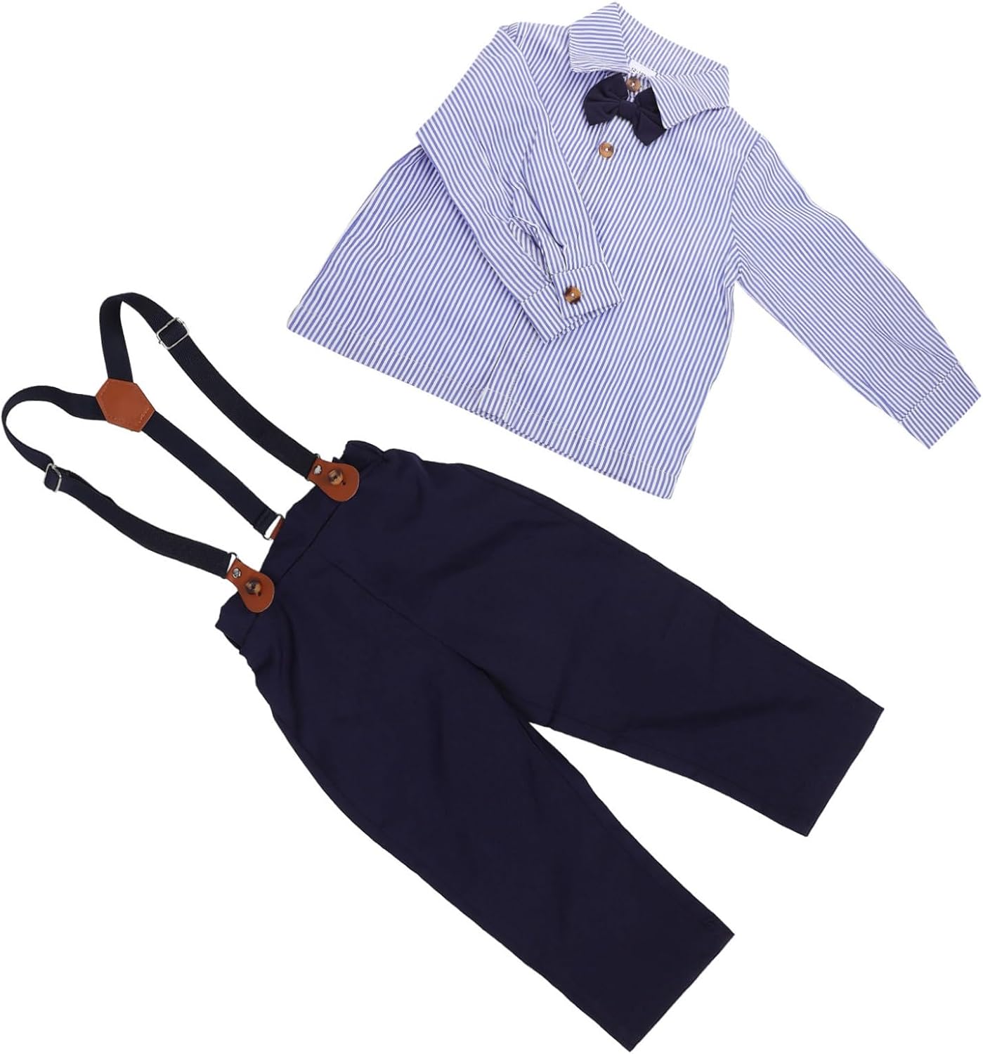 Ipetboom Boys British gentleman outfit set Comfortable shirt pants for boys