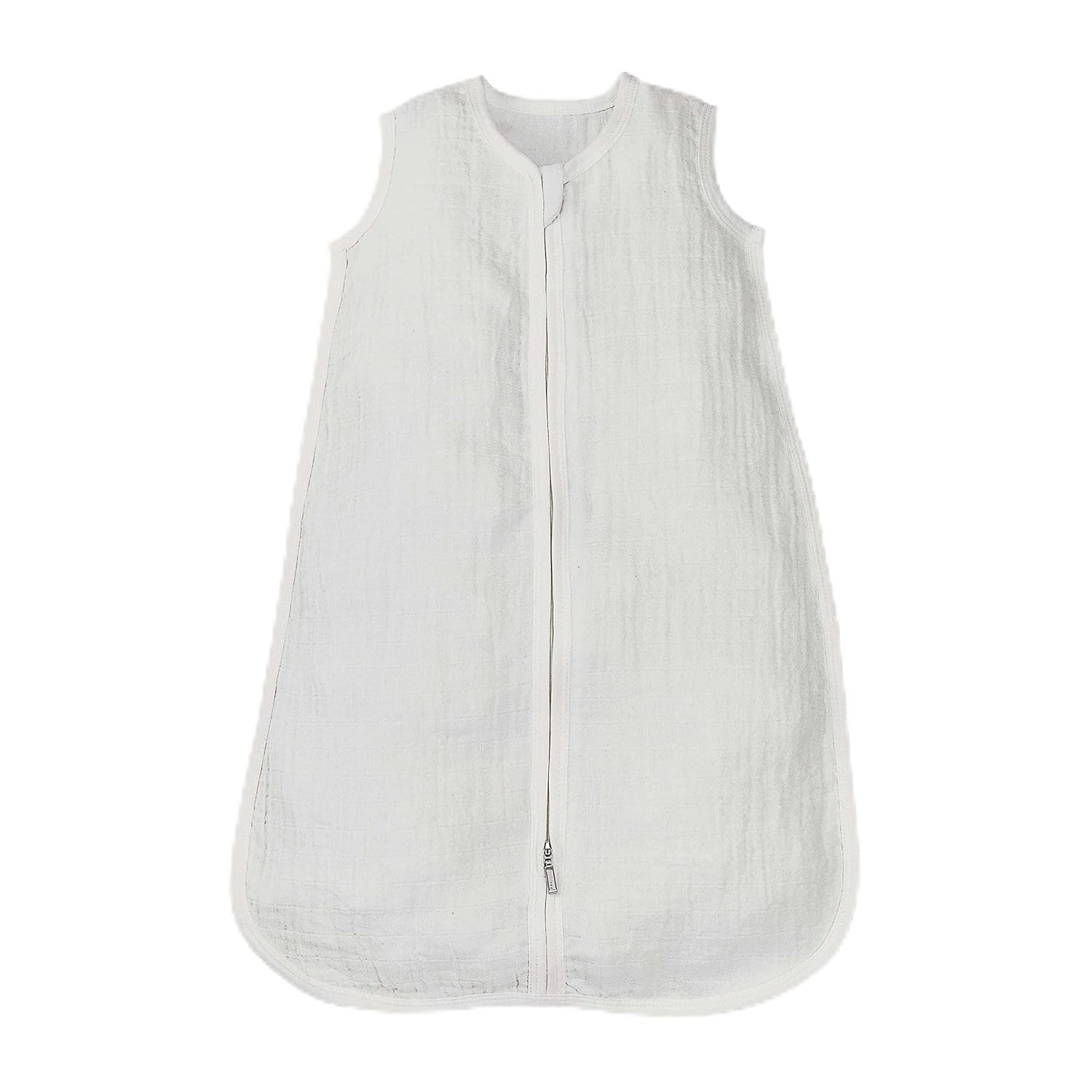 Organic Cotton Baby Muslin Sleep Sack White 6-12 Months