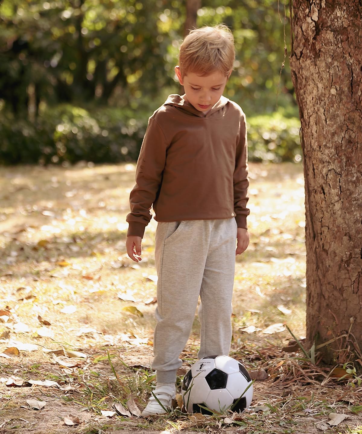 GFQLONG Toddler Boys 2-Pack Cotton Active Jogger Sweatpants