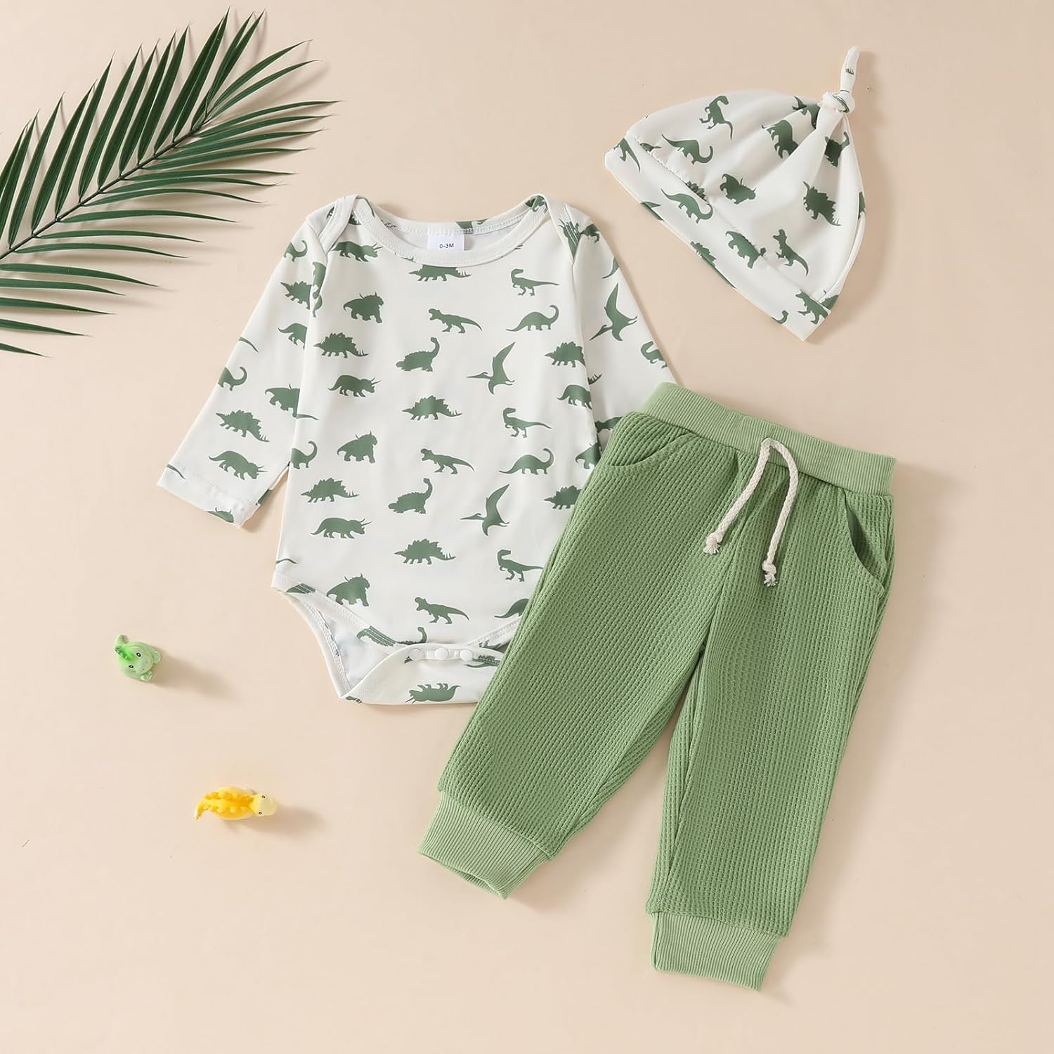 Dinosaur Print Fall Baby Boys Set
