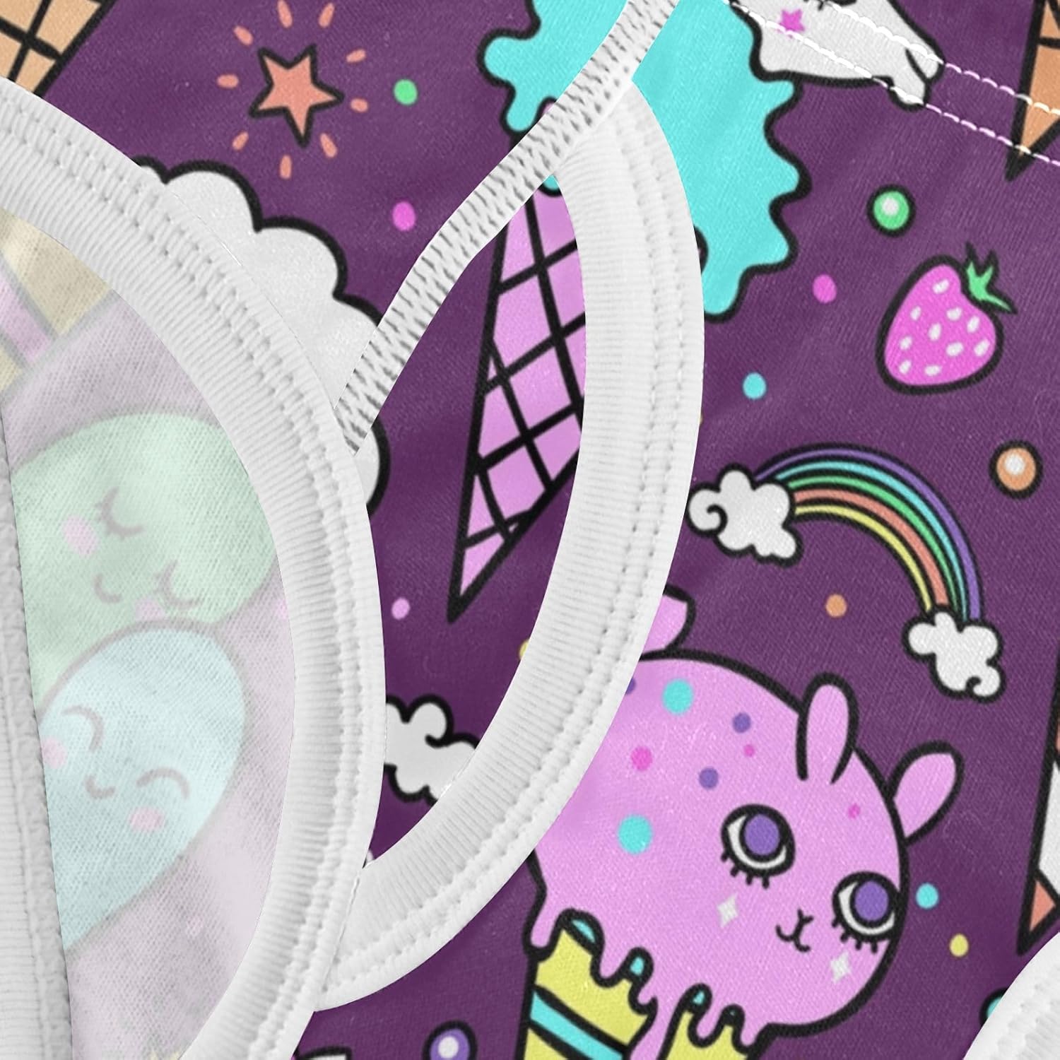 KLL Purple Unicorn Cute Animal Briefs for Boys