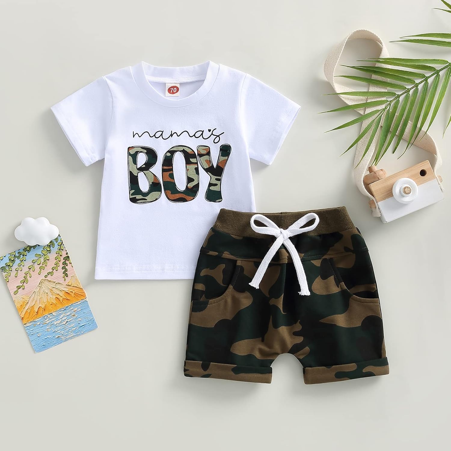 Camouflage Baby Boy Outfit Set