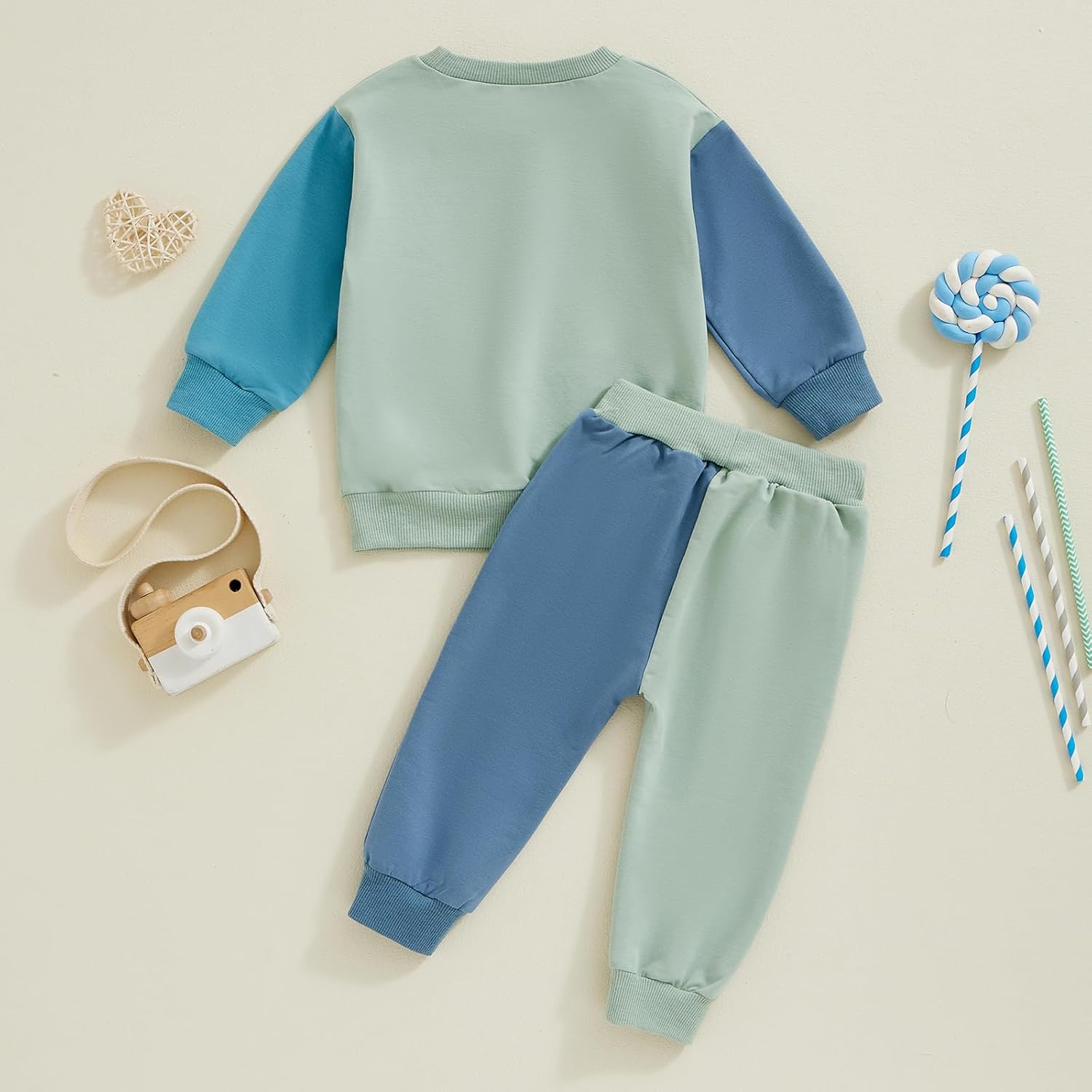 Baby Boy Contrast Letter Print Outfit