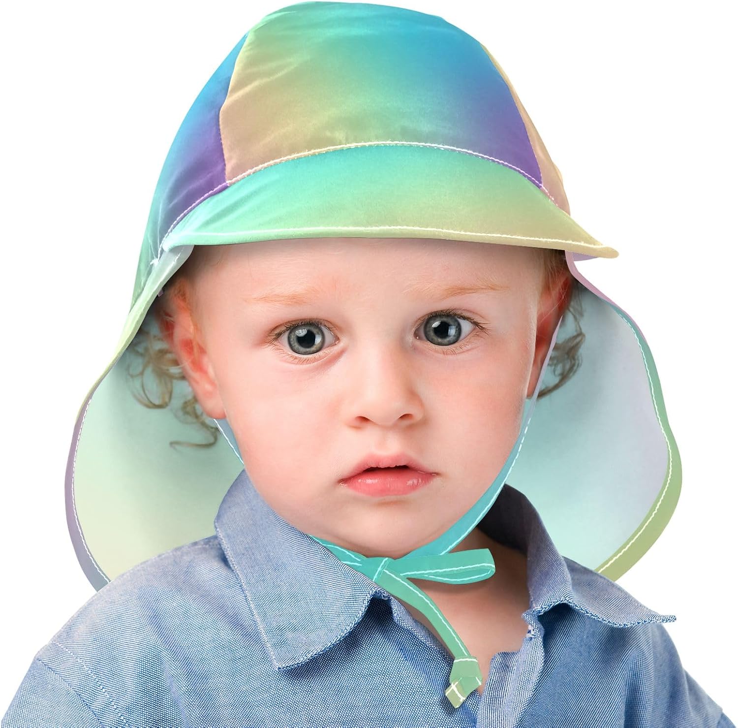 Candy Glitter Beach Baby Sun Hat Adjustable Wide-Brim Breathable Toddler Protection