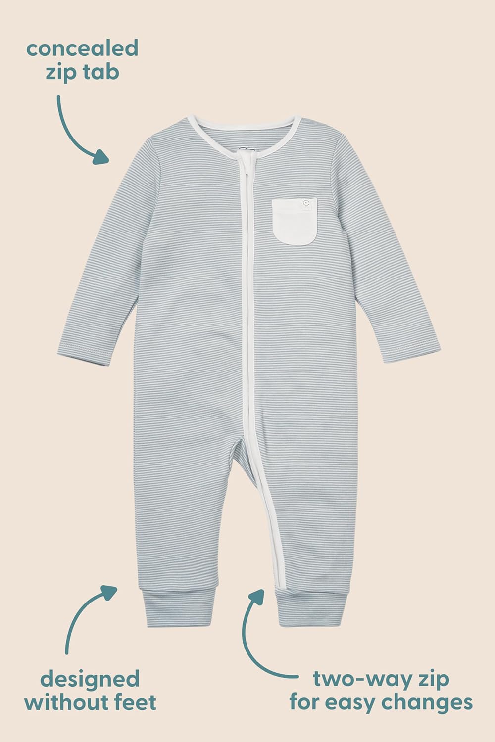 MORI Baby Unisex Clever Pajamas 4-pack
