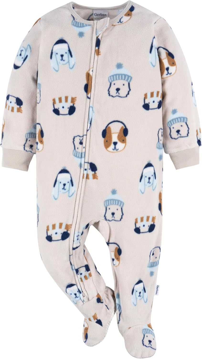 Gerber Baby Boys Flame-Resistant Fleece Pajamas