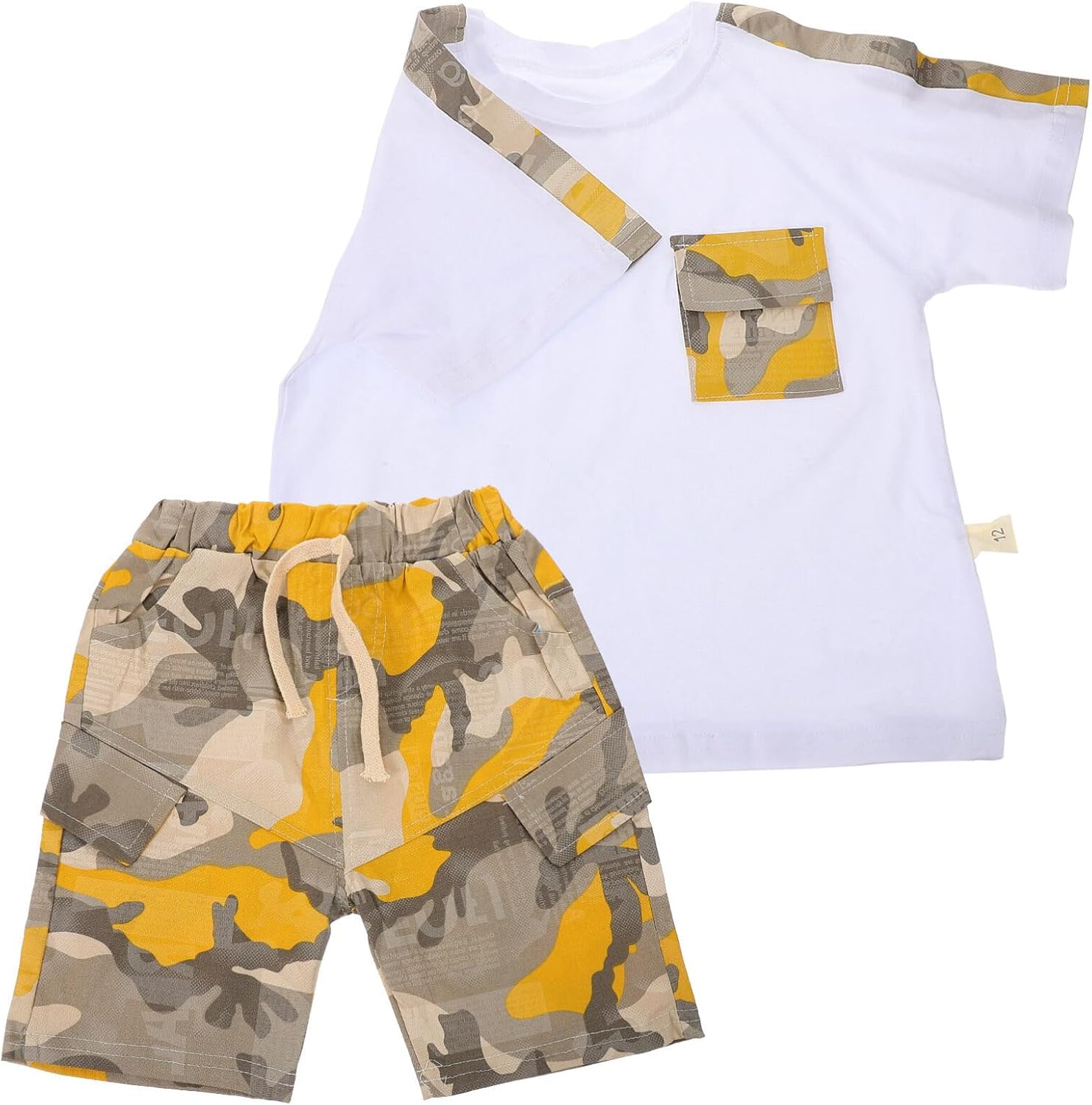 Callaron Toddler Boys Summer Outfit - Shirts and Pants Set