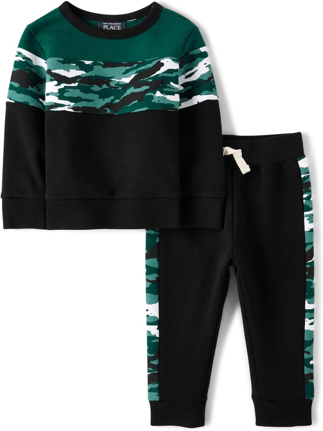 The Childrens Place Baby Boys Sweatshirt and Sweatpant 2 Piece Outfit
