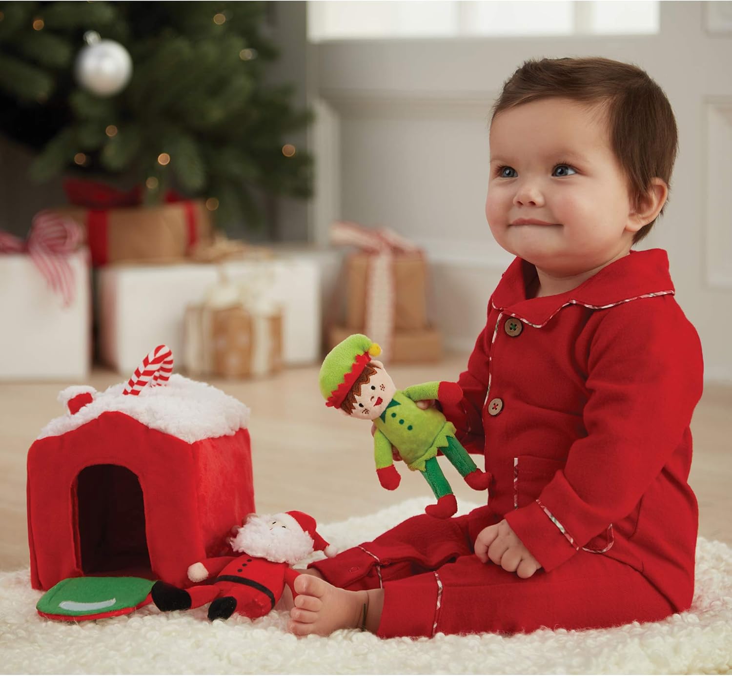 Mud Pie baby boys flame retardant flannel pajamas