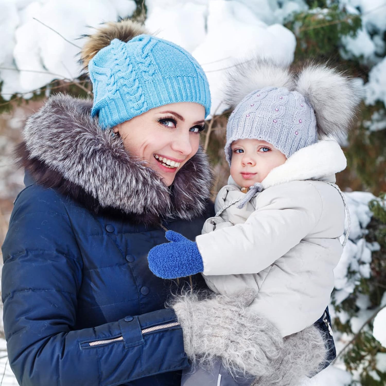 ONESING Toddler Winter Gloves for Baby Boys Girls Soft Stretchy Warm