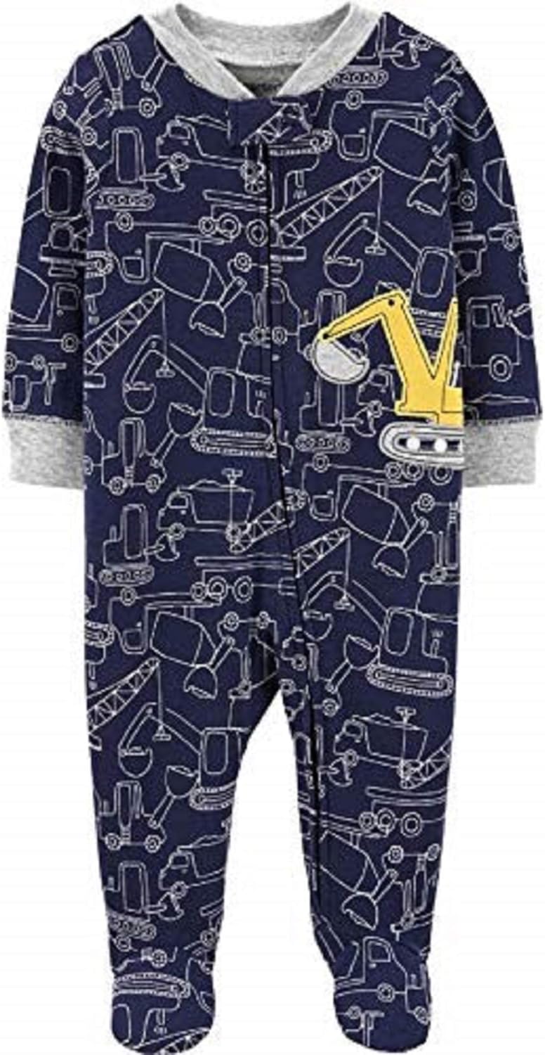Carters 1-Piece Construction Sleep and Play Newborn Navy